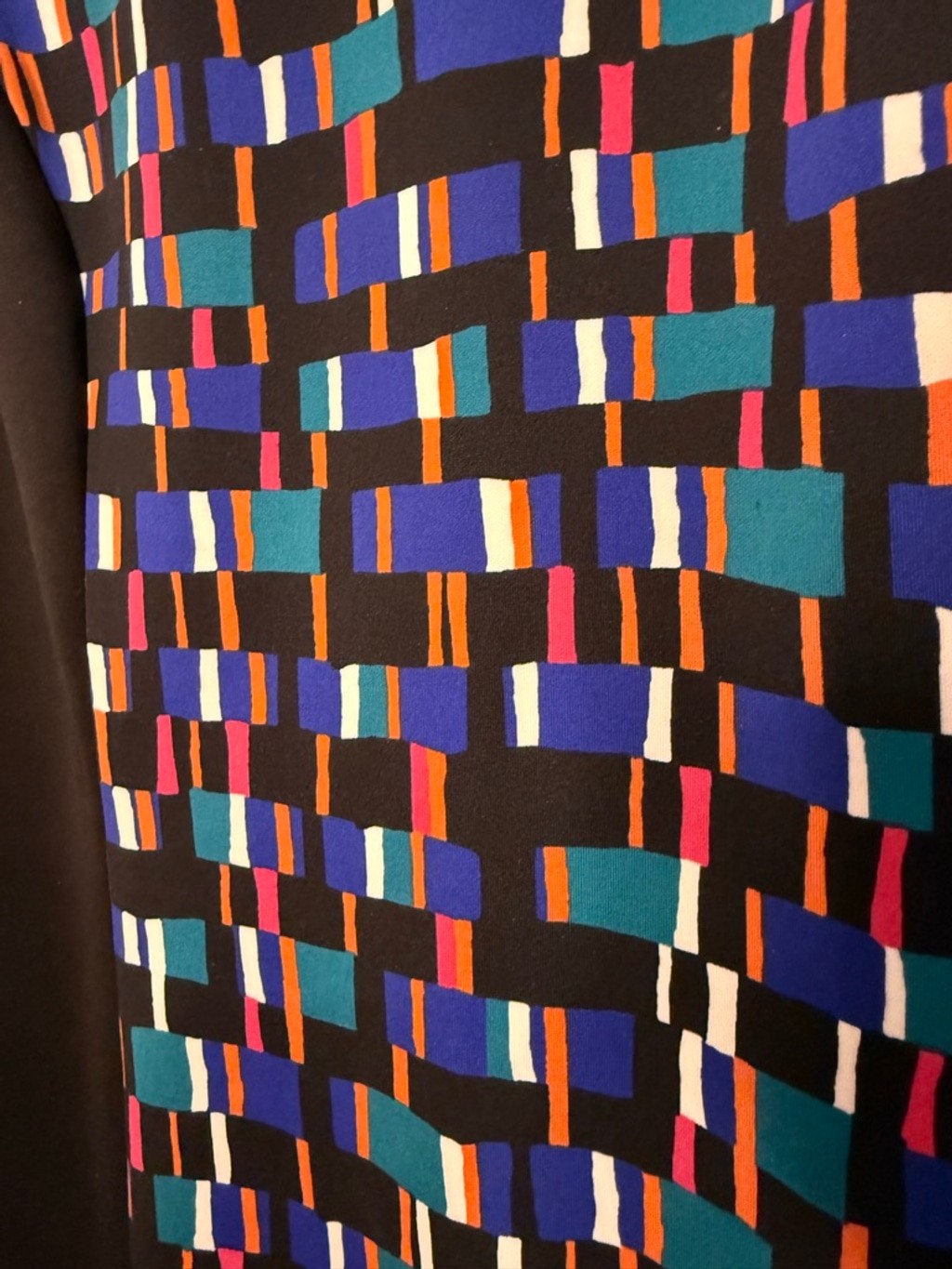Calvin Klein Black Multi-color Sleeveless Sheath Dress Size 10