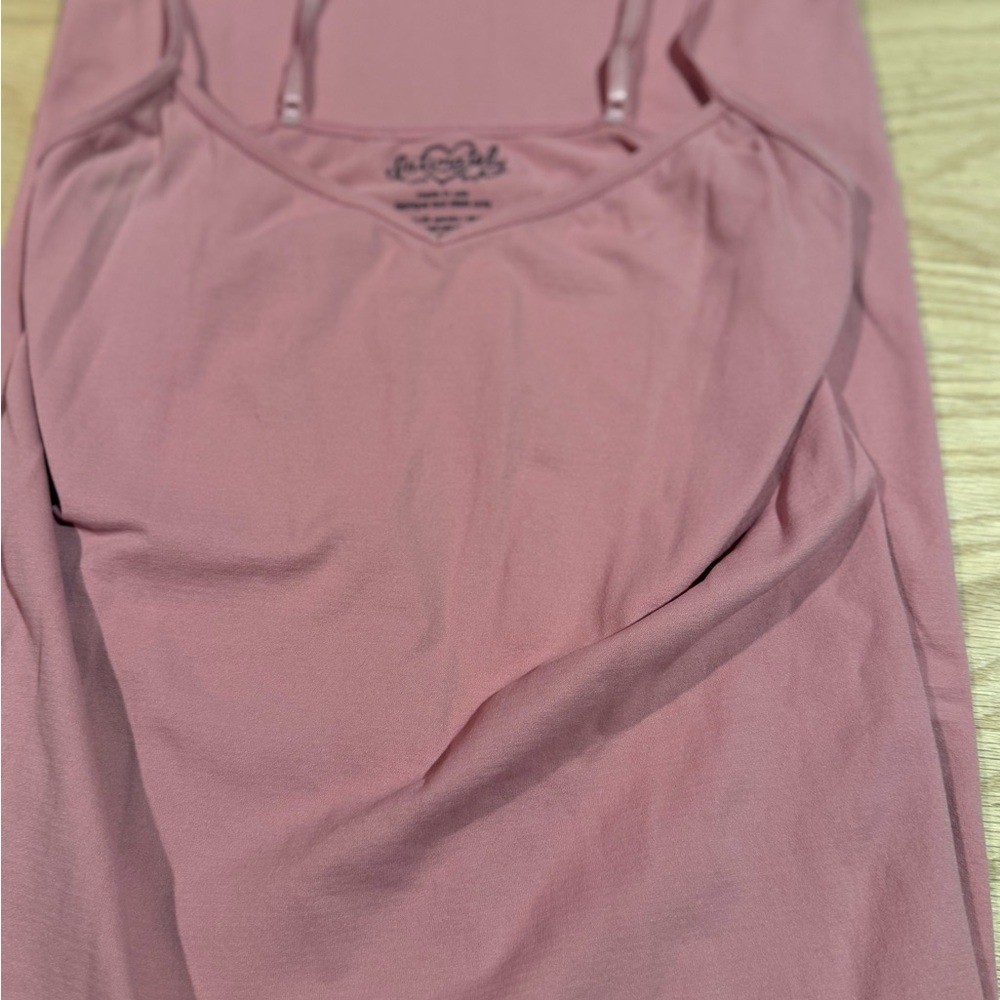 Intimately Free People Tea Length Seamless Slip Dress Mauve Pink XS/S Midi