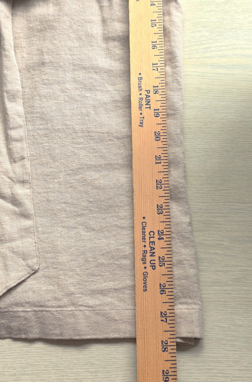 Michael Kors Linen Blend Shirt Dress Large Beige Belted Button Front NWOT