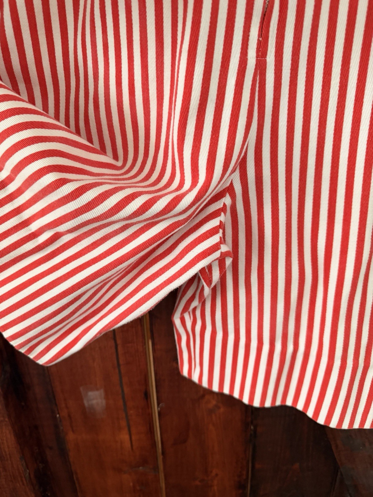 Vintage Women’s Romper Striped Sleeveless Zip Red White Unique Pin-up Retro