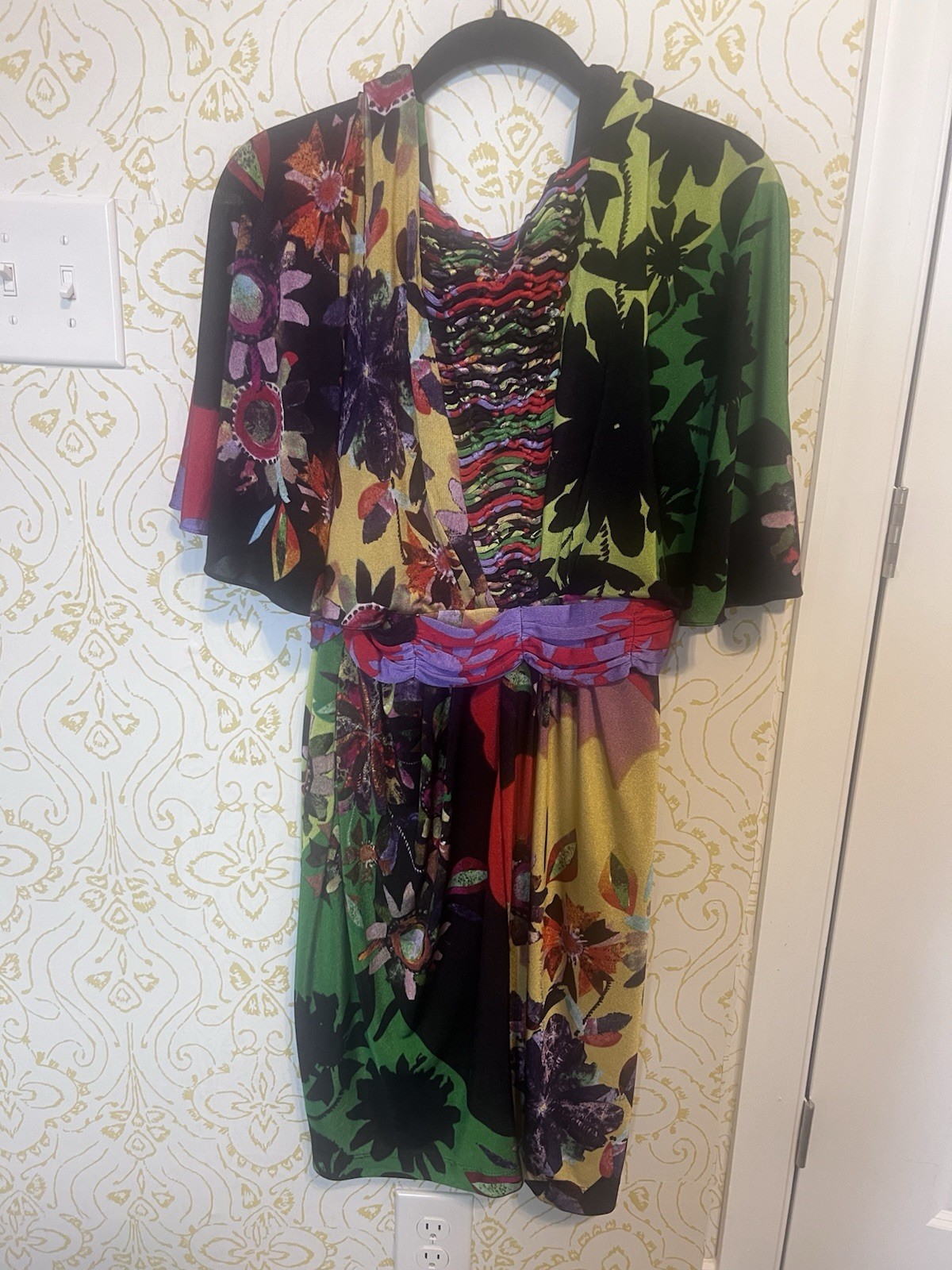 Ranna Gill Anthropologie BACK VIEW DRESS Kimono Goddess EUC SIZE SMALL