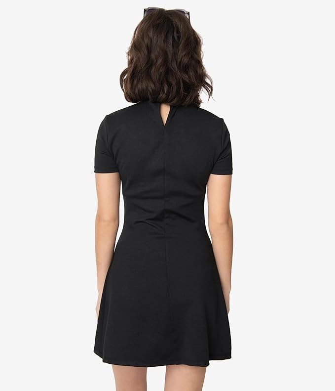 SMAK PARLOUR MOCK TURTLENECK WAVE MAKER MINI DRESS – NEW / Sz M