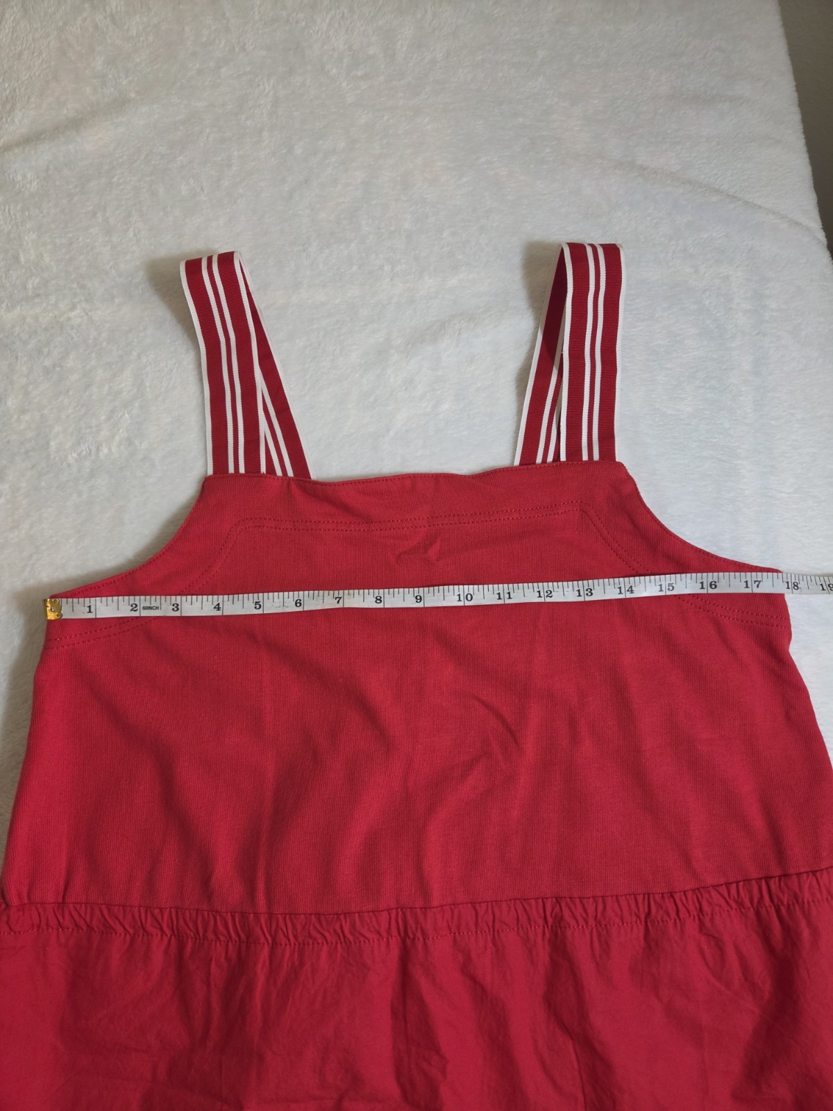 Daily Practice Anthropologie Passing Shot Mini Dress Red White Striped Straps M