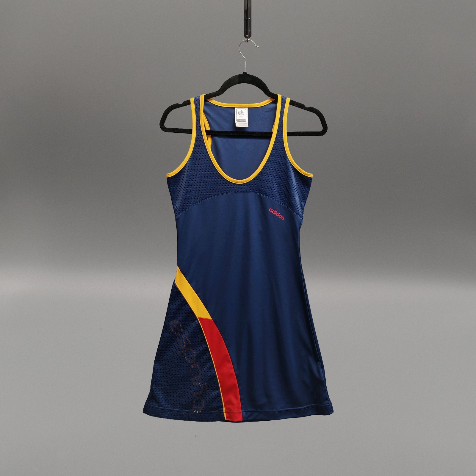 Adidas FIFA World Cup Germany 2006 Spain Espana Blue Mini Dress UK 8 Rare 3727