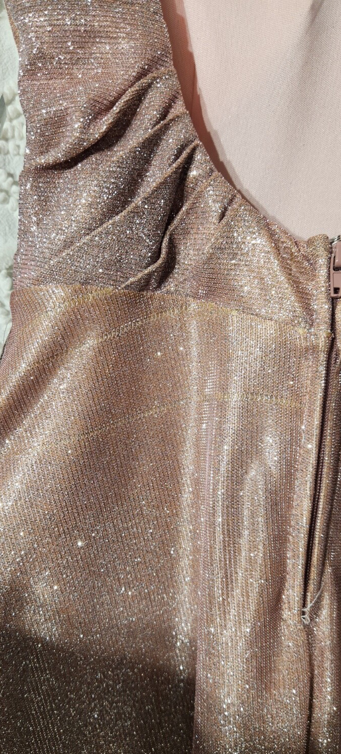 Trixxi Womens Formal Glitter Dress Size 7 Pink Prom Sparkle Barbie Long