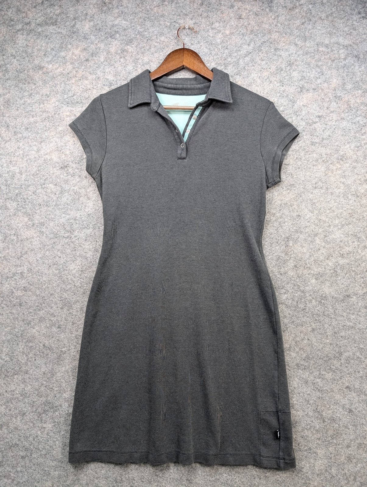 Horny Toad Dress Womens Small Gray Flex Stretch Collared Athletic Tennis Polo