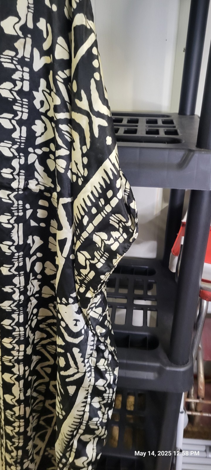 Robe Kimono Style Silky V Neck Dress Empire Tie Waste