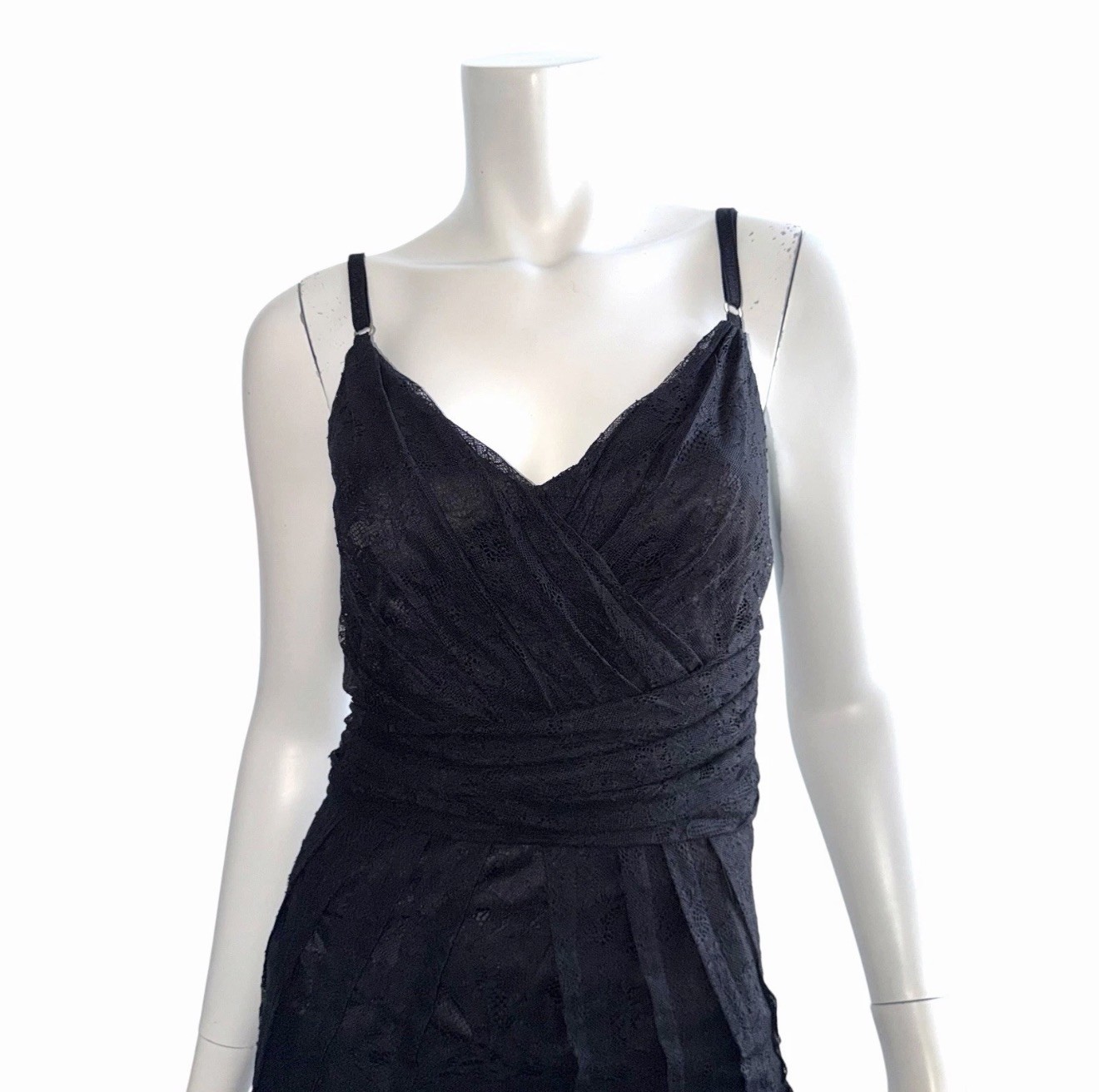Dolce & Gabbana Womens Dress Size 40 Maxi Long Gown Evening Black Gala US 4