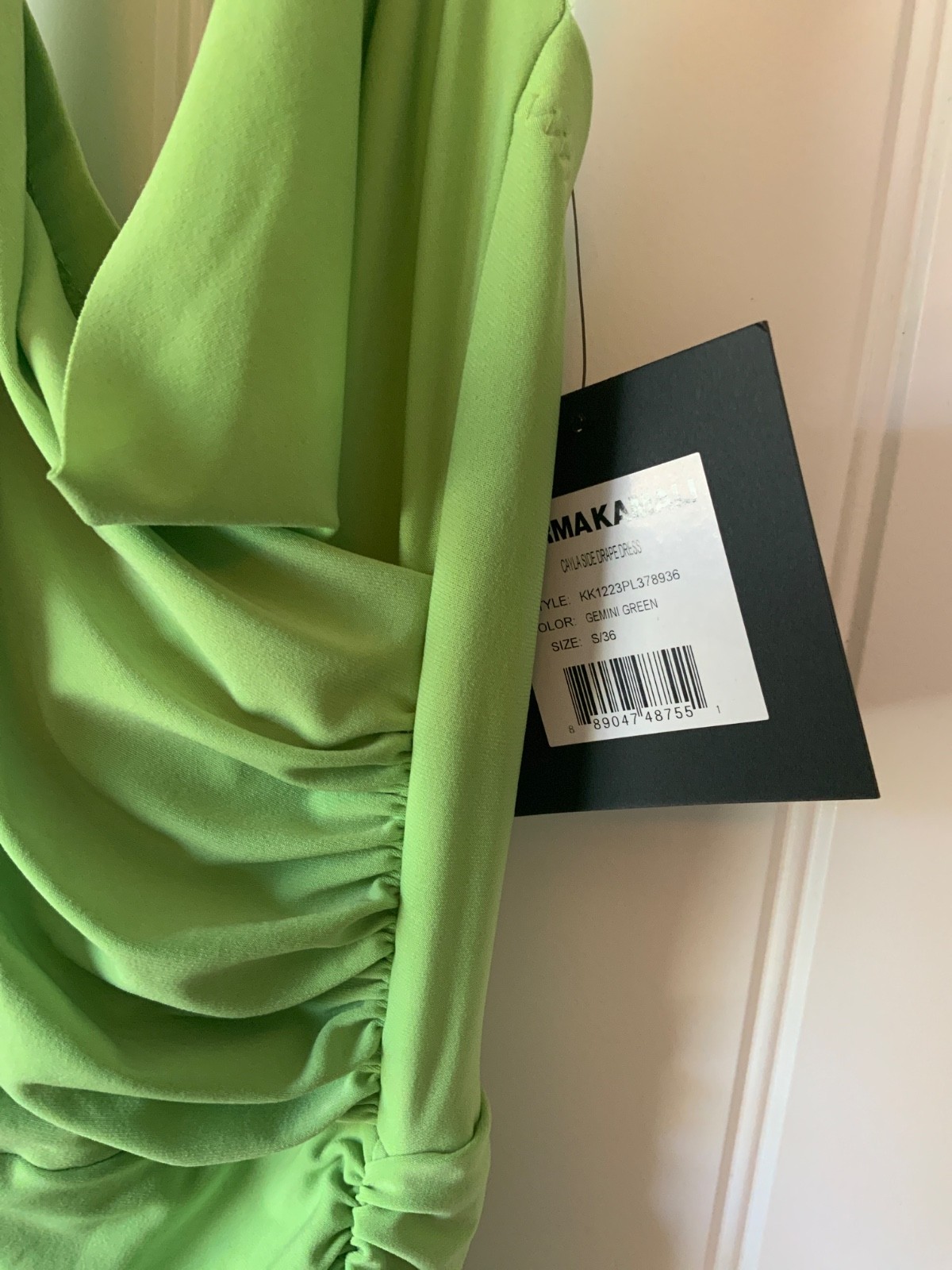 New Norma Kamali with tags Gemini green size small dress