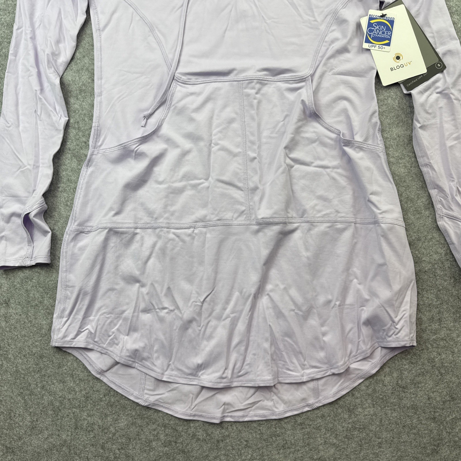 BloqUV NWT UPF 50+ Sun Protection Hoodie Dress Small Lavender