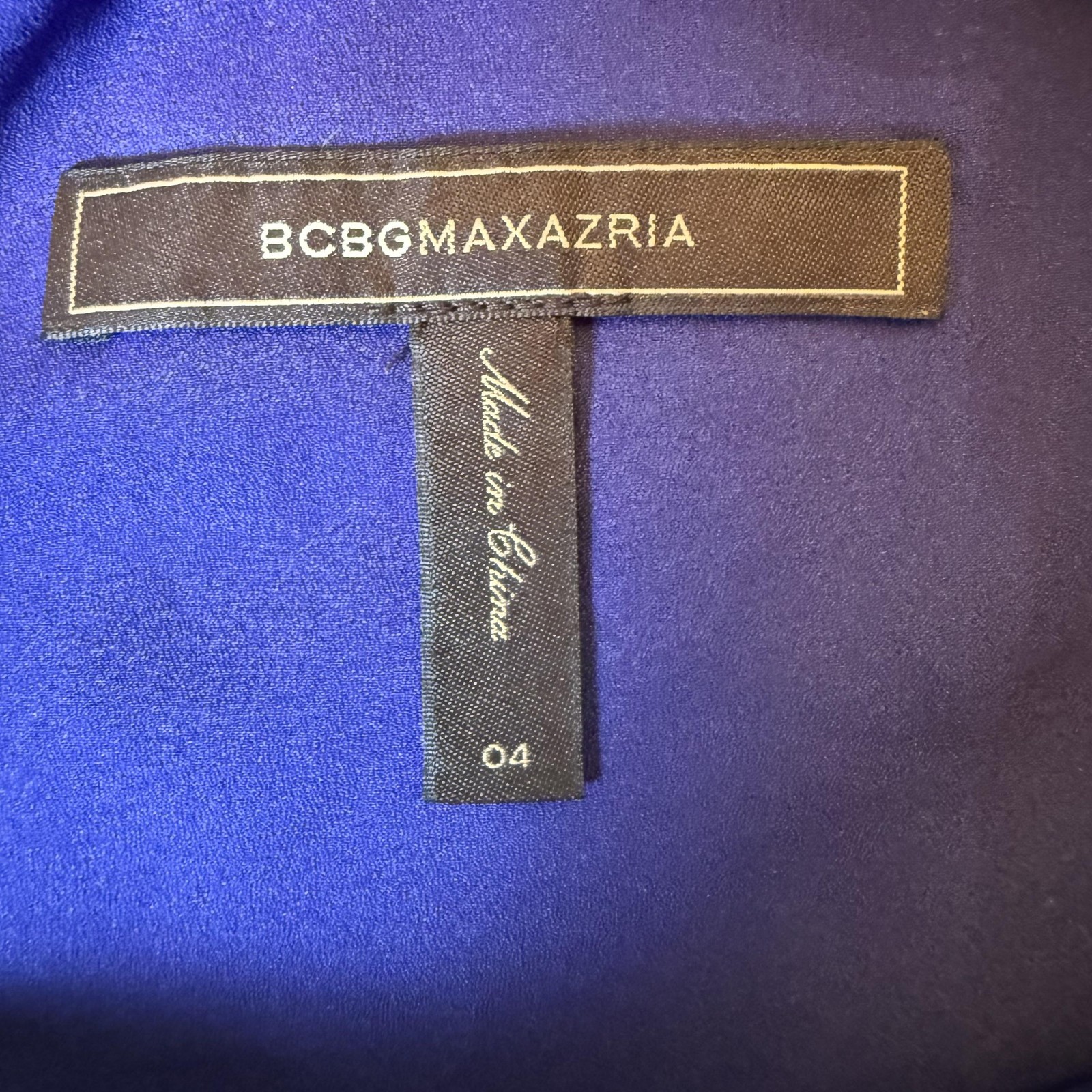 BCBGMAXAZRIA Womens 4 Blue Depth Sheath Dress Asymmetric Ruffle Cocktail Midi