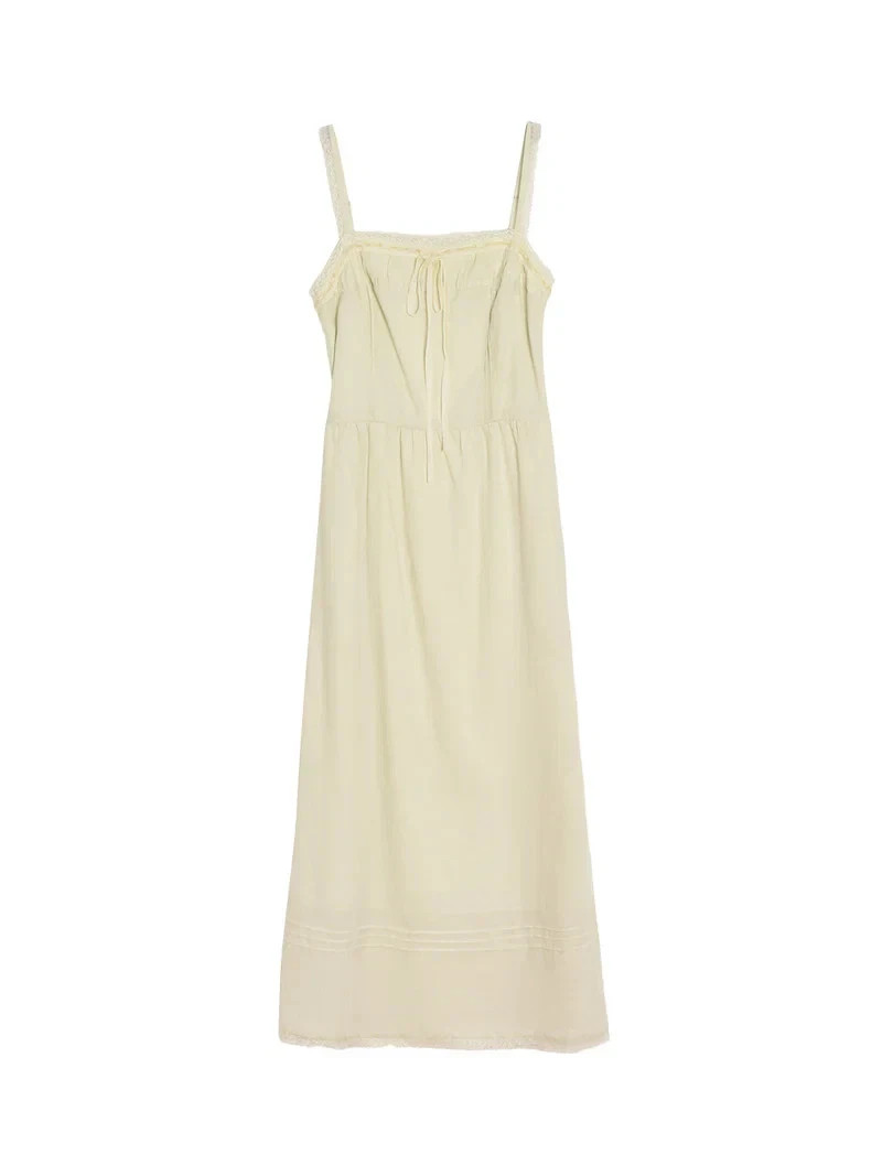 Kate Lace Square Neck Bow Sling Dress Size Small