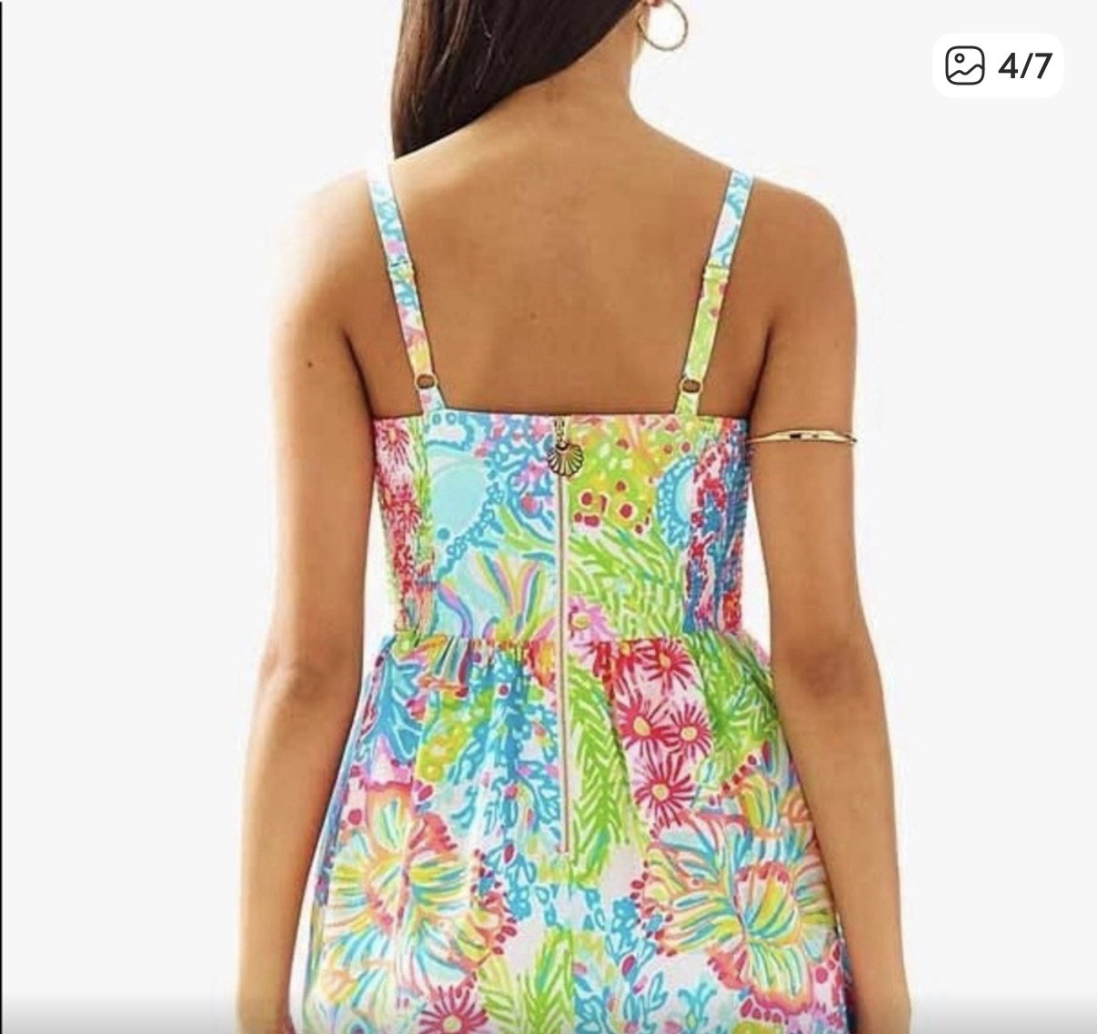 Lilly Pulitzer Ardleigh Lovers Coral Size 0 XS Bright Multicolor Floral Neon EUC