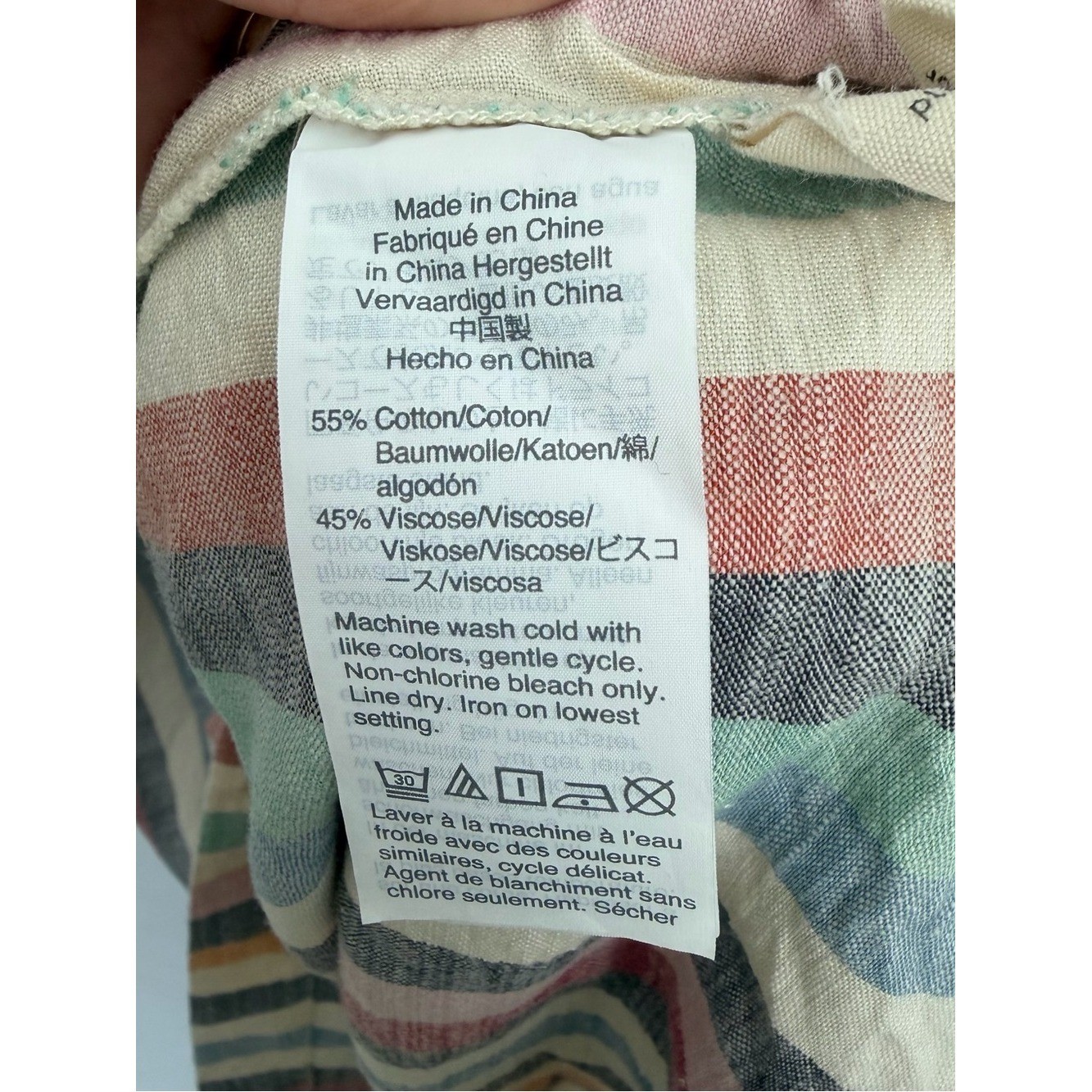 Madewell Multicolor Vertical Stripe Midi Dress