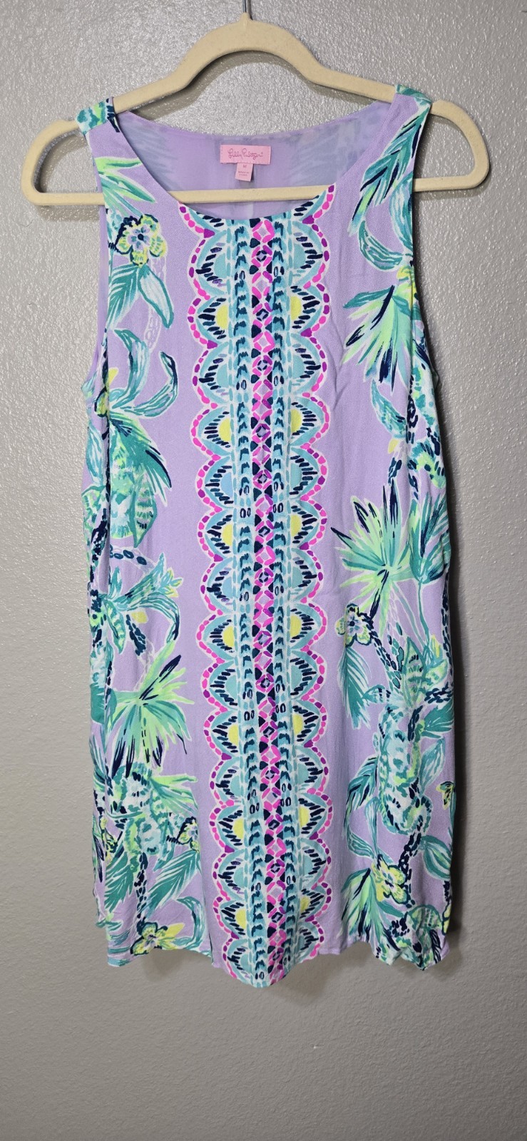 Womens Lilly Pulitzer Jackie Shift Dress It’s Impawsible Lilac Verbena M