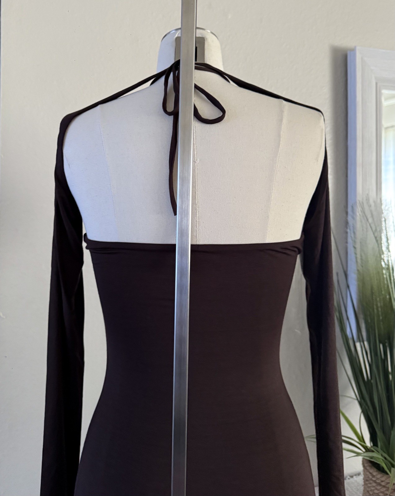 OOTDFASH TRESSER Women’s Brown Two Piece Bolero And Sexy/ Club Mini Dress