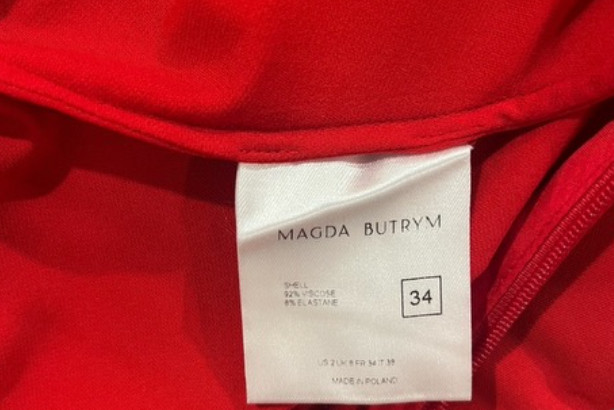 MAGDA BUTRYM Floral-appliqué gown