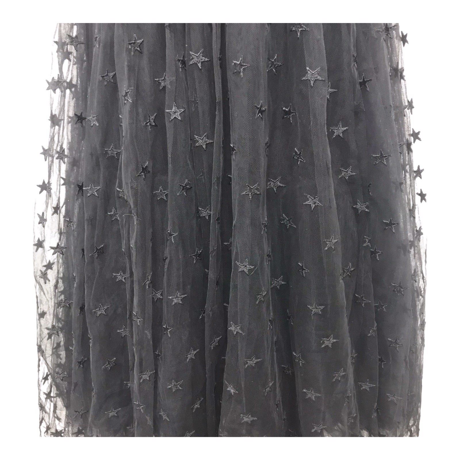 J Crew Black Whimsigoth Star Print Tulle Dress Party Cocktail Retro Women’s Sz 8