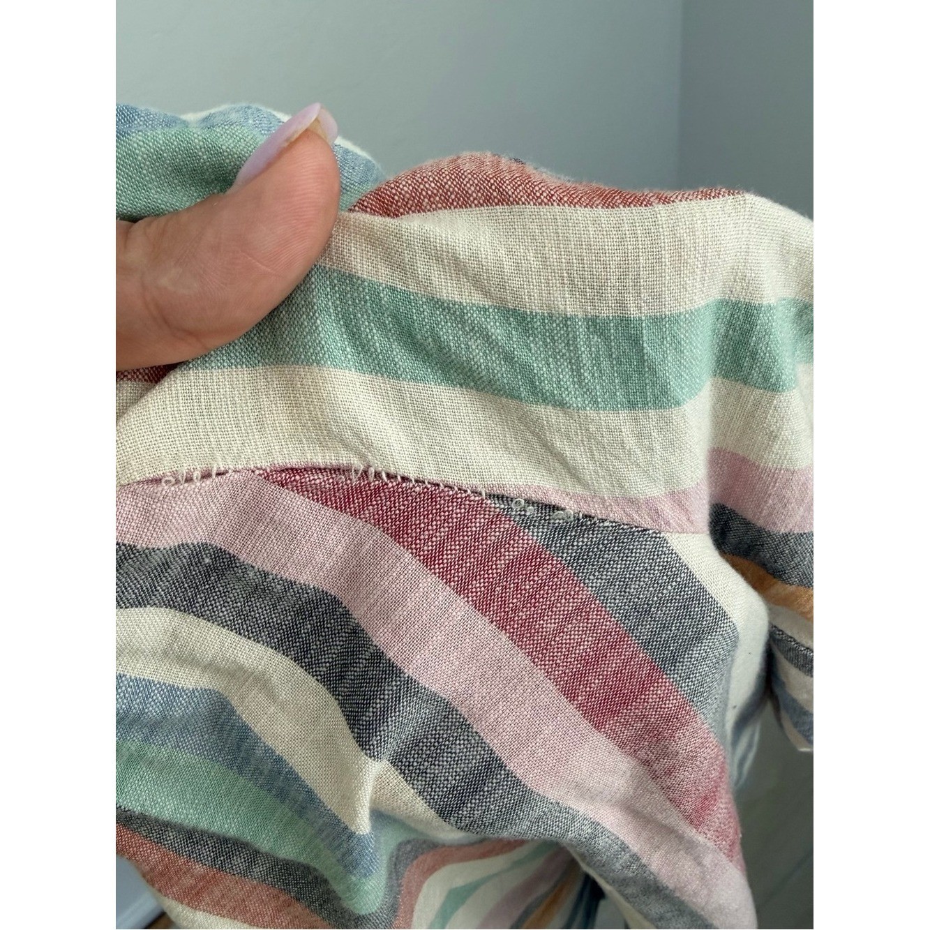 Madewell Multicolor Vertical Stripe Midi Dress