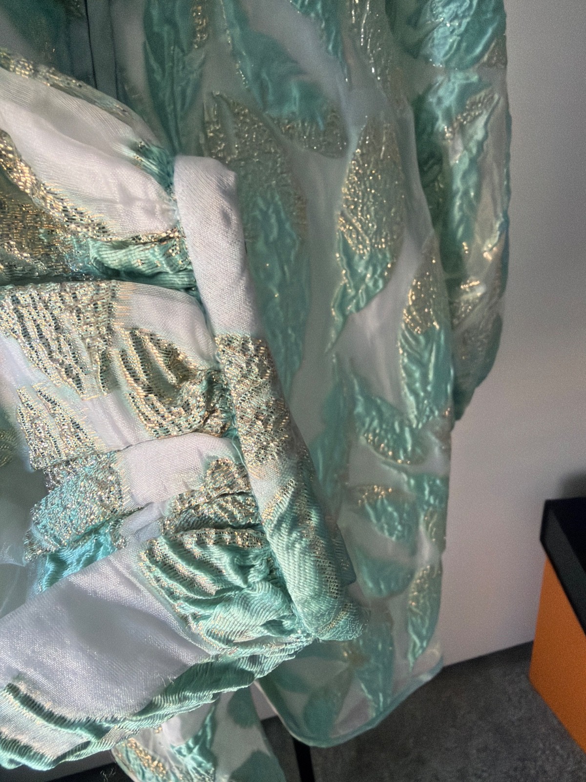 New! Holly Shae CeCe Caftan Mint Green & Gold One Size (fits sz 2-16) MSRP $298