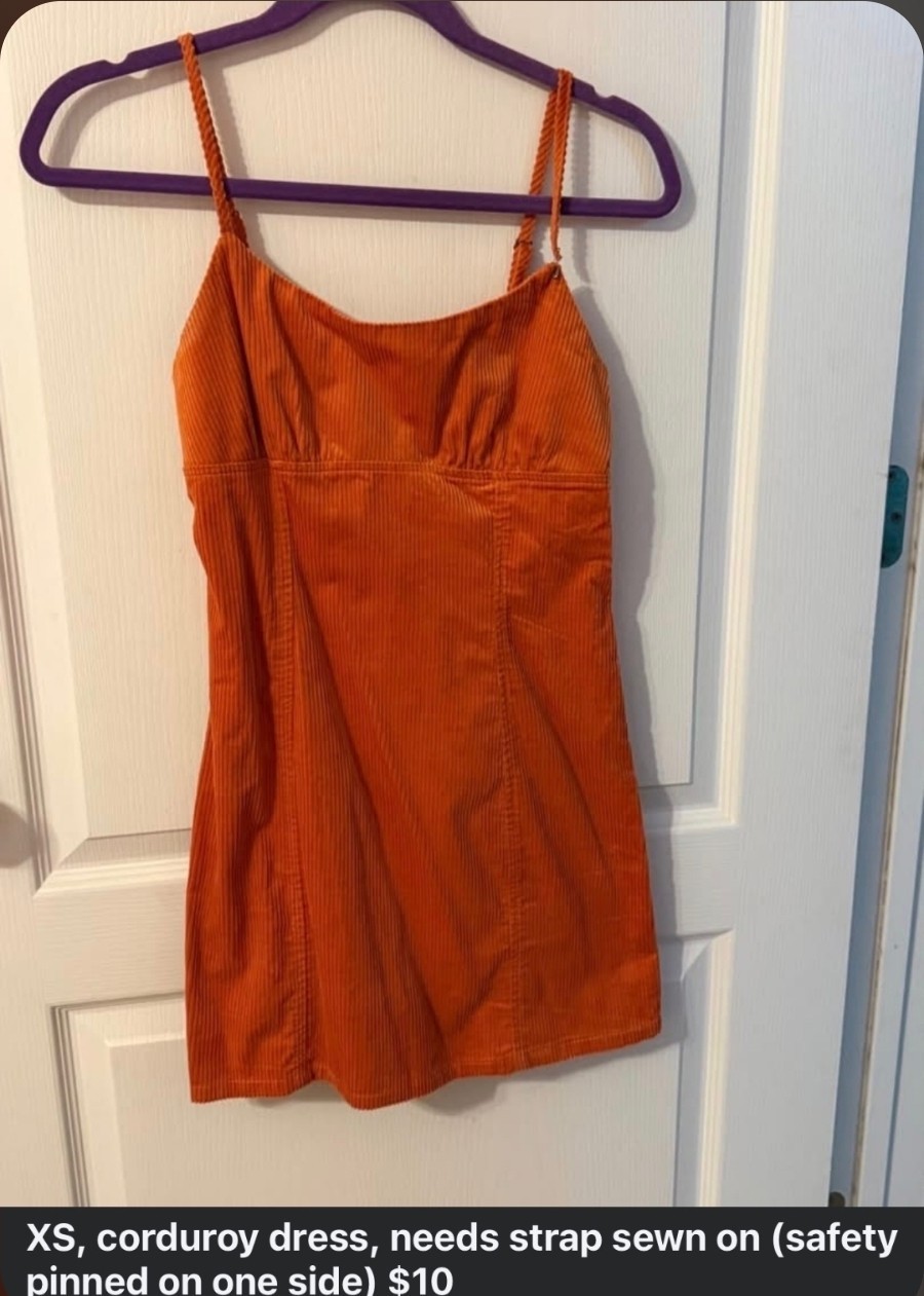 XS CORDUROY DRESS