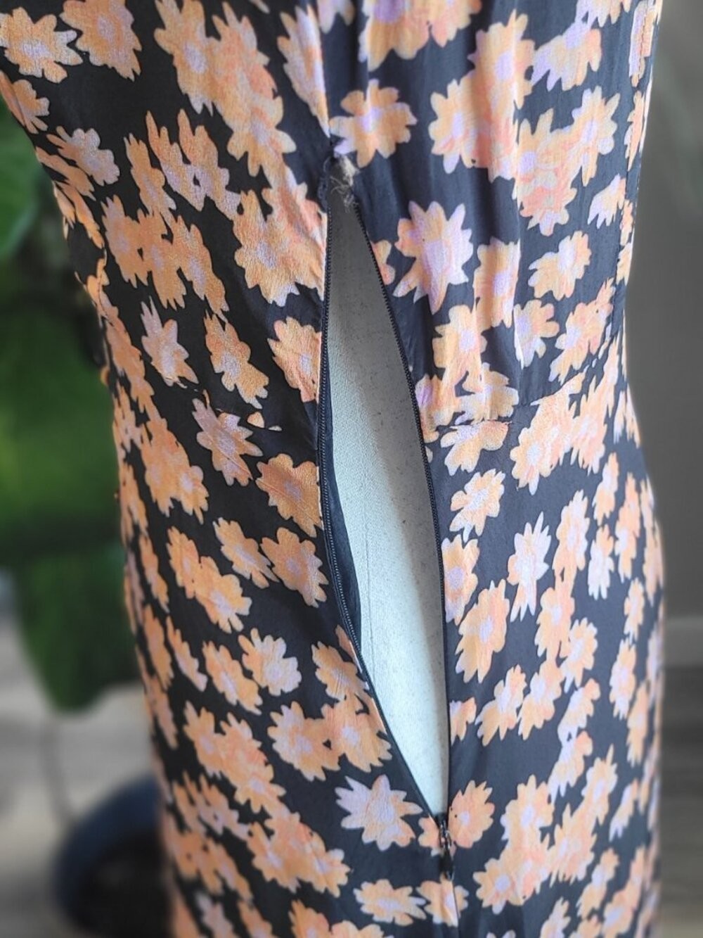 VEDA Floral Button-Front Maxi Dress – Size M – Boho Cottagecore
