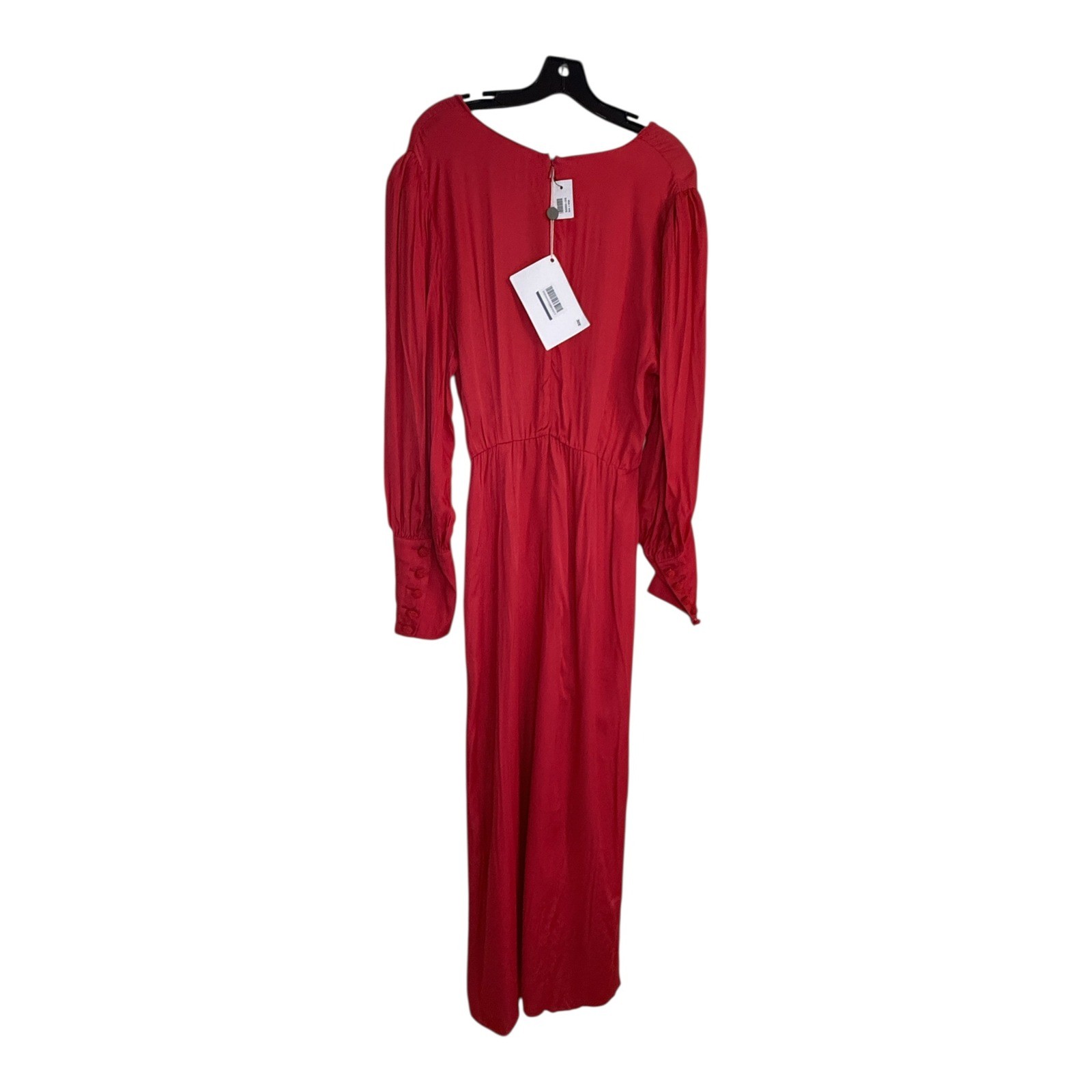 Farm Rio Red Cut Out Long Sleeve Maxi Dress XL Lenzing Ecovero Viscose New