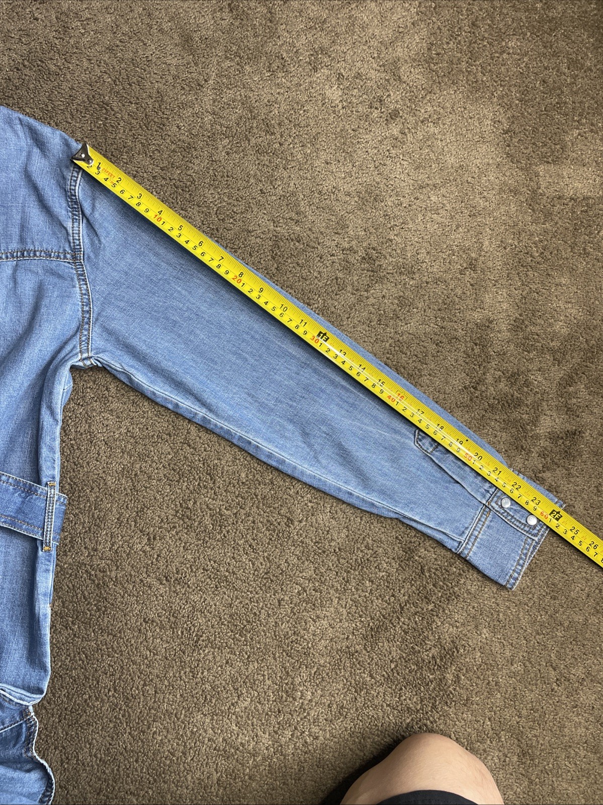 Wrangler Belted Denim Midi Dress Size-S Blues- Jean Dress- NWT- Two Side Pockets