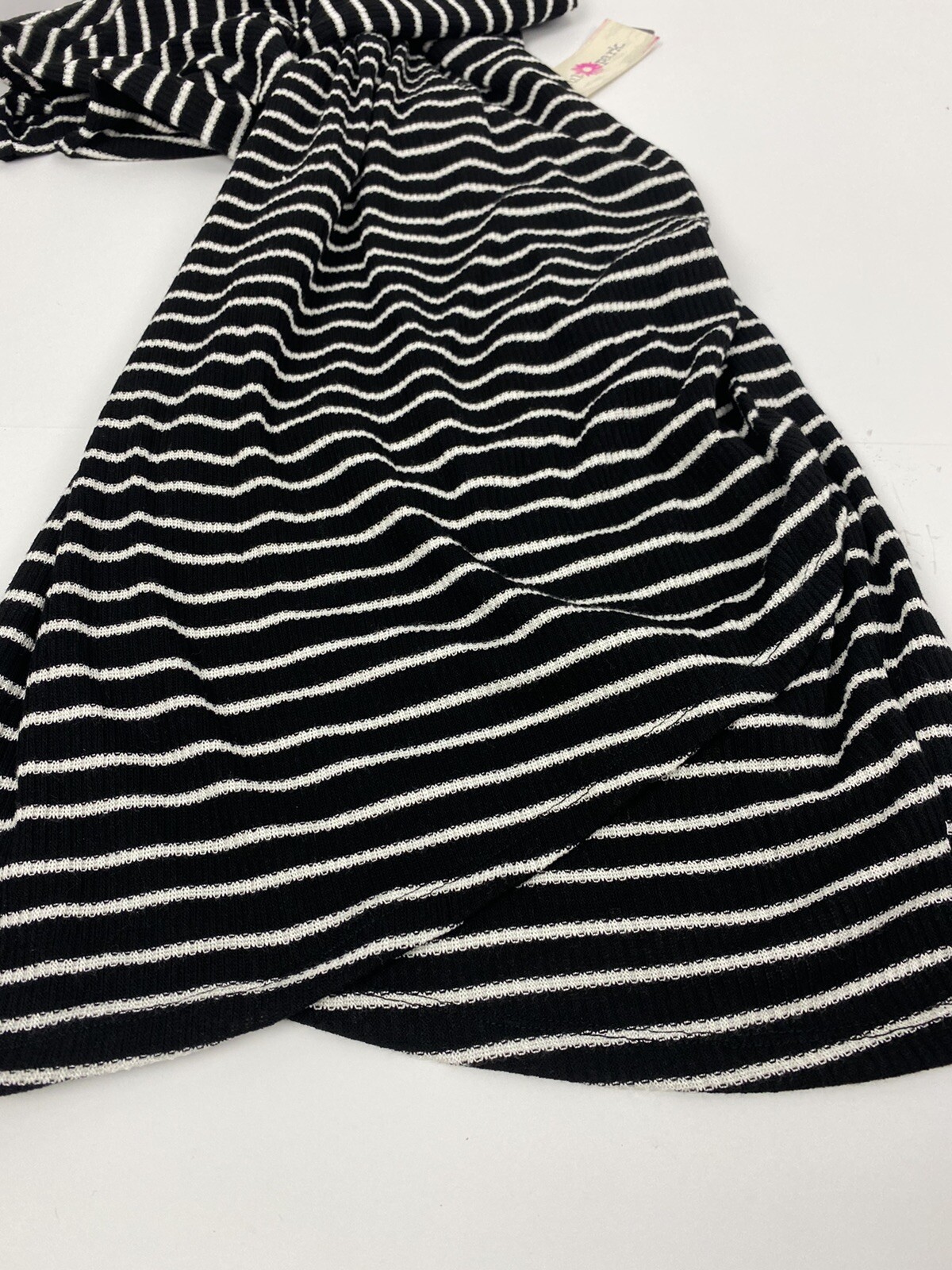 Junior Medium Wishful Park Sweater Knit Bodycon Dress Stripe Lightweight