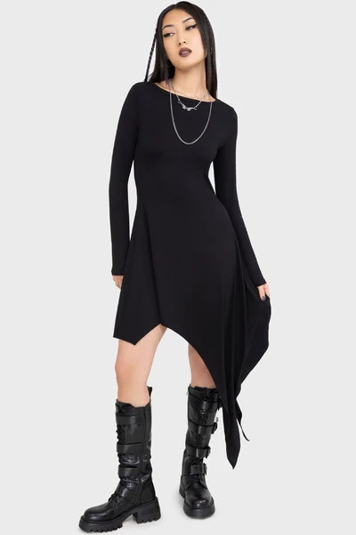 KILLSTAR Womens Crescent Doom Press – Black, Size 3XL