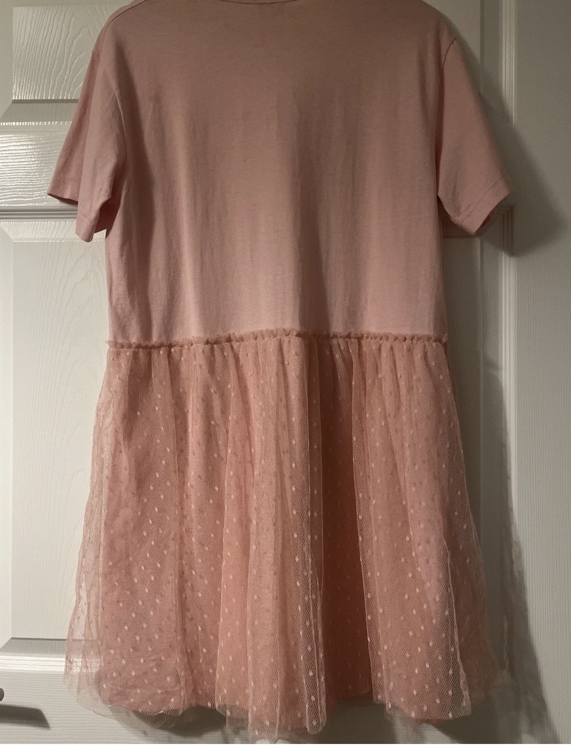 R.E.D Valentino Dress UK16 IT48 (fit) Pink Tshirt Summer Tulle