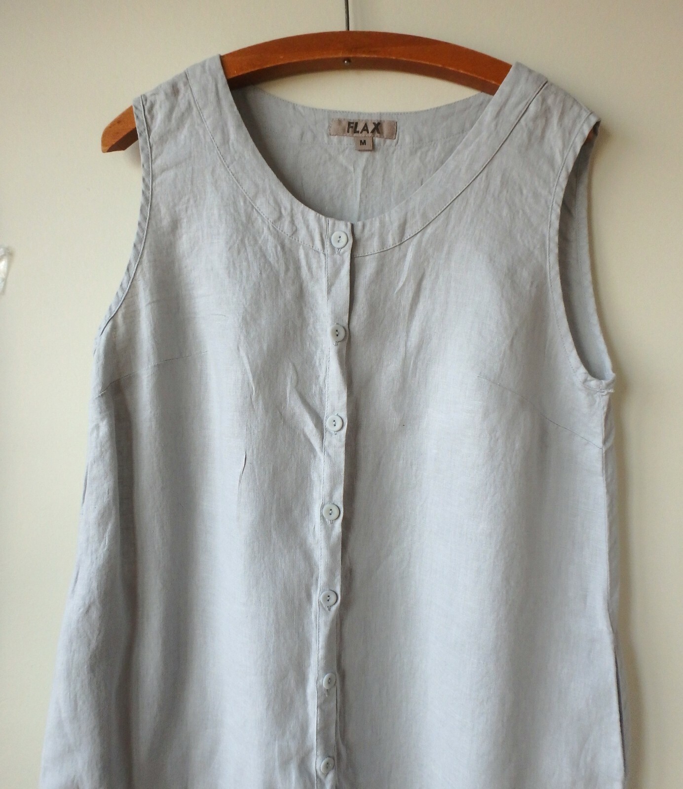 FLAX Designs LINEN DRESS S & L NWT Marigold Layer GReY