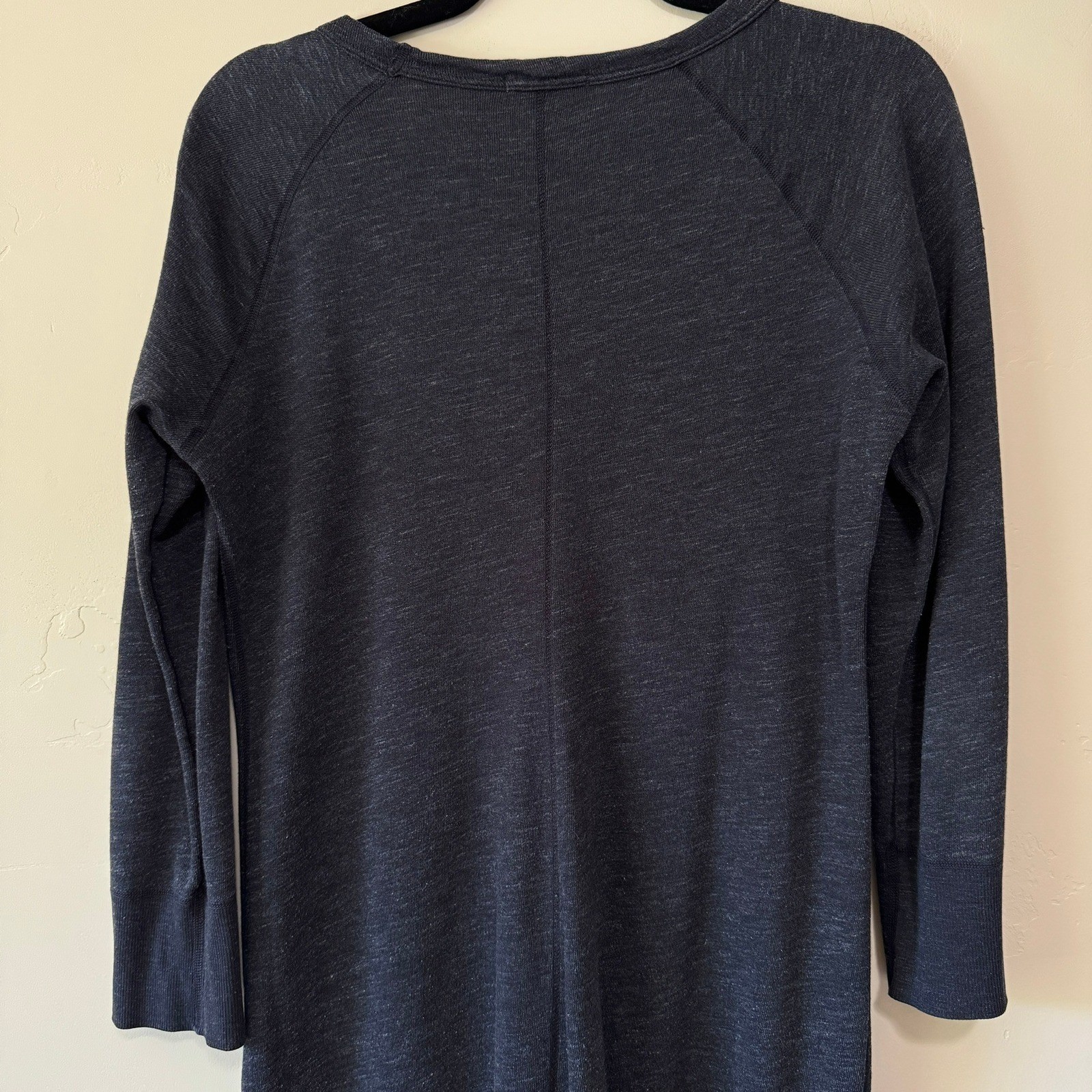 James Perse Raglan Sweatshirt Dress Womens 2 Black Terry Made USA