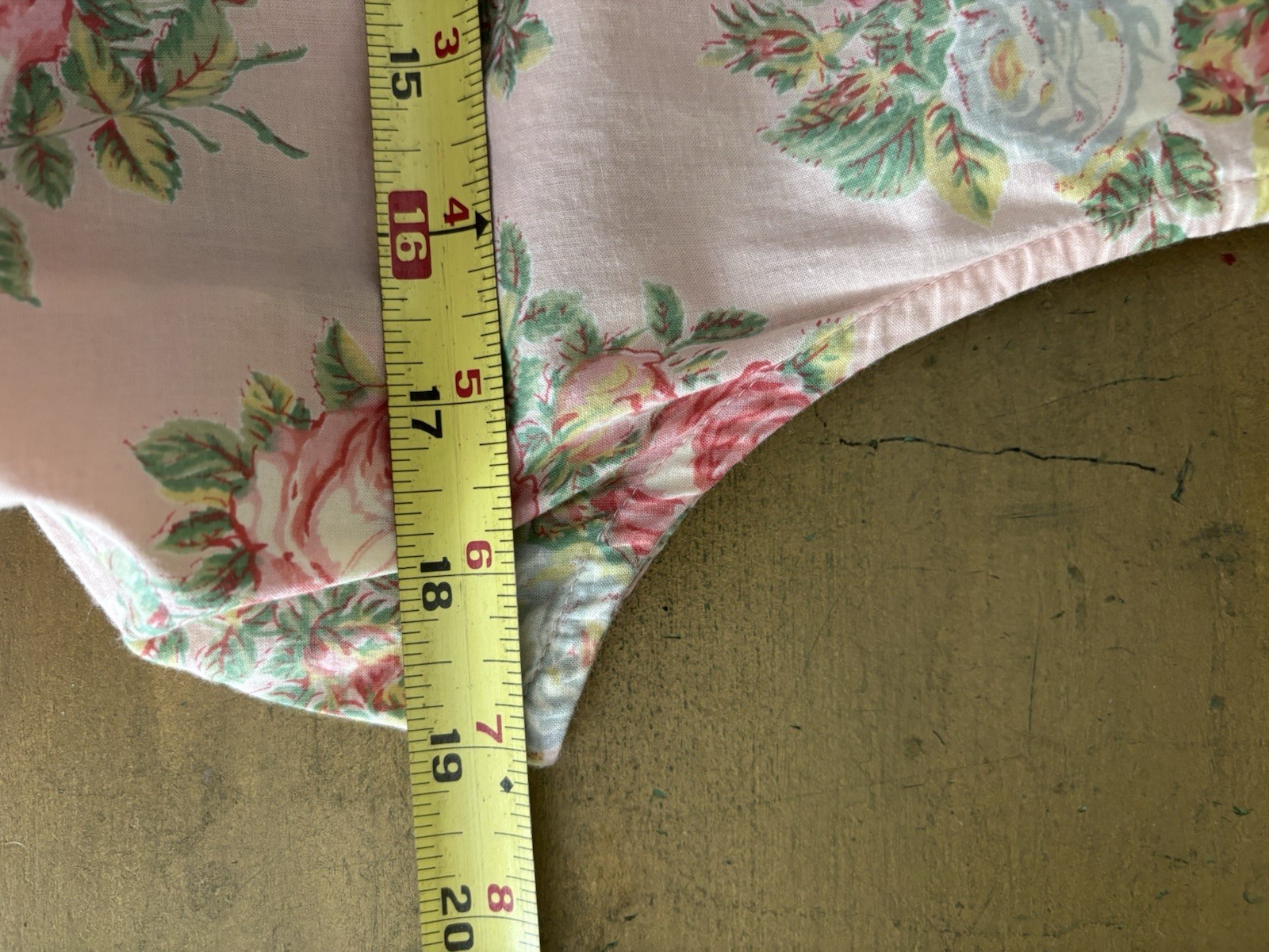 April Cornell Genevieve Hostess Maxi Dress Pink Cottage Roses Large Sleeveless