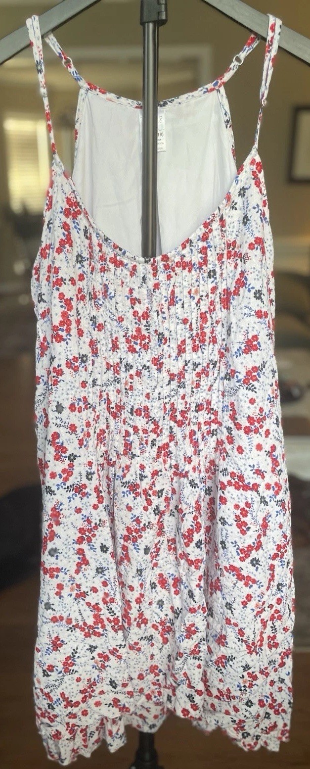 Time and True Women’s XL Sundress Floral Print Adjustable Spaghetti Straps
