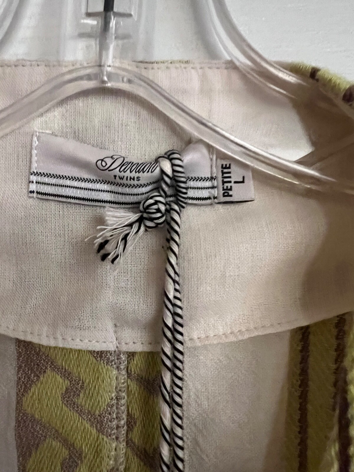 NWT Anthropologie Devotion Twins Belted Mini Dress Size Petite Large