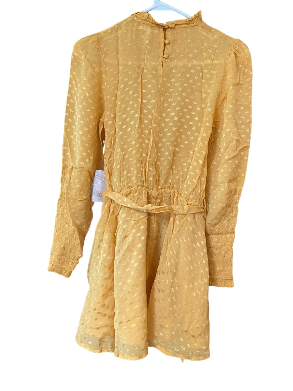 Tularosa Gianna Mini Dress in Mustard Size Small NWT (12-7)