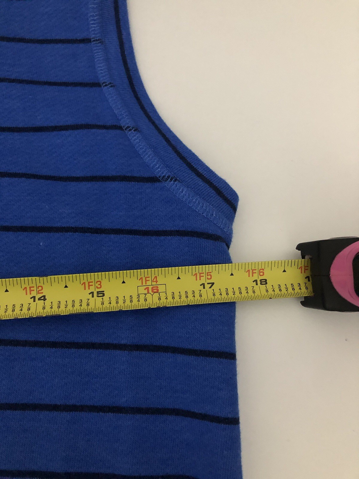 NWT Talbots Royal Blue Navy Striped Maxi Dress Women’s Size Large