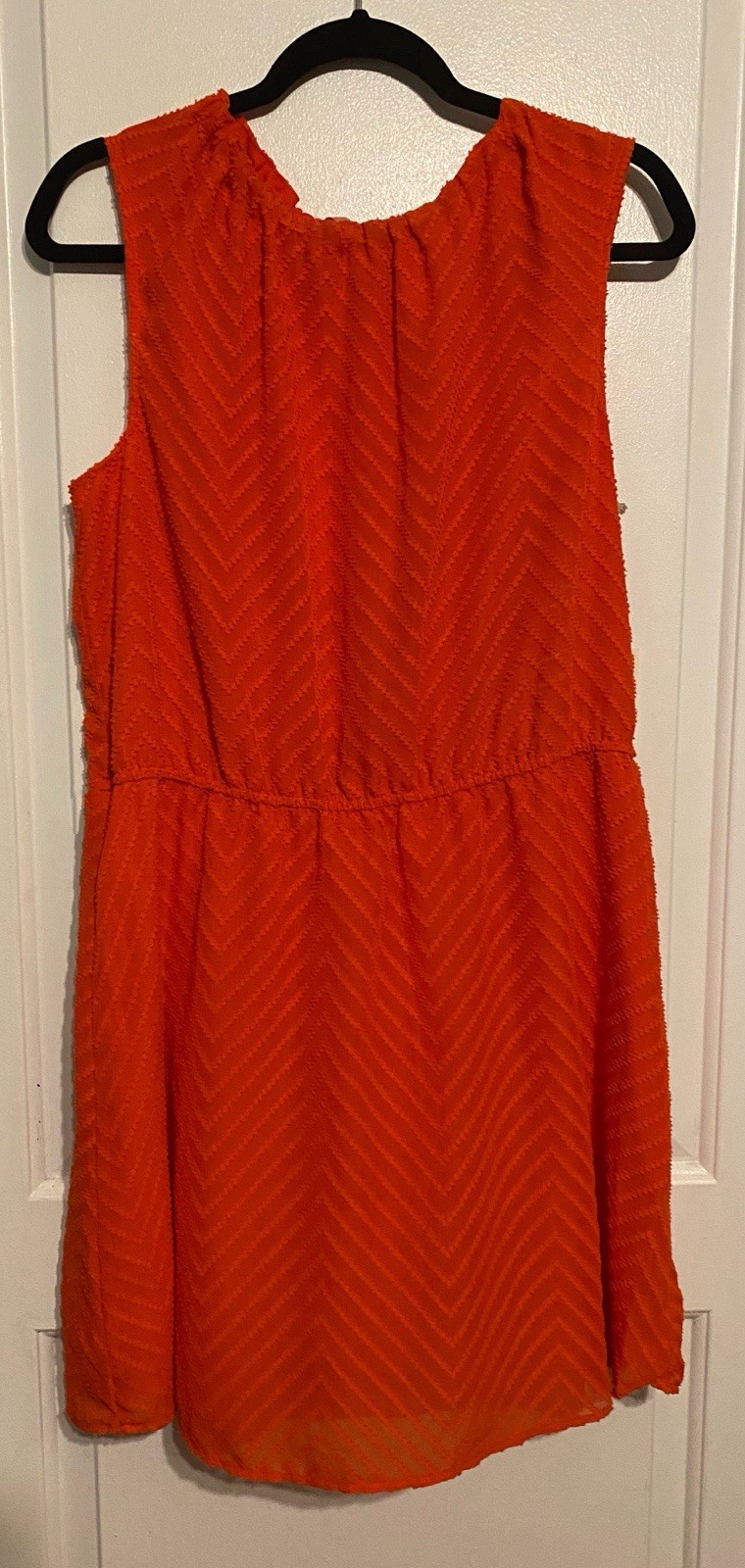 Women’s A.n.d EA WY Tomato Orange Dress Sz Large No Belt