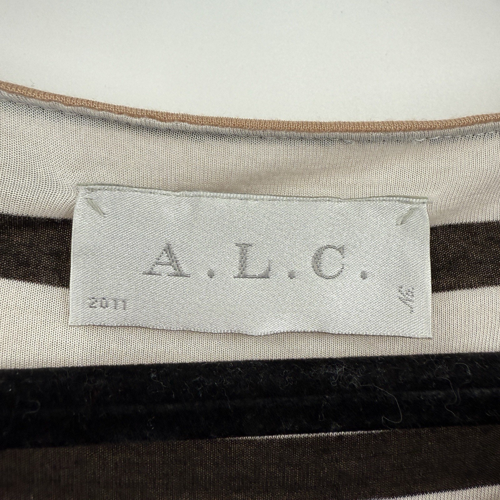 A.L.C. Reversible Stripe Baxter Jersey Dress Small Bodycon Sexy Statement