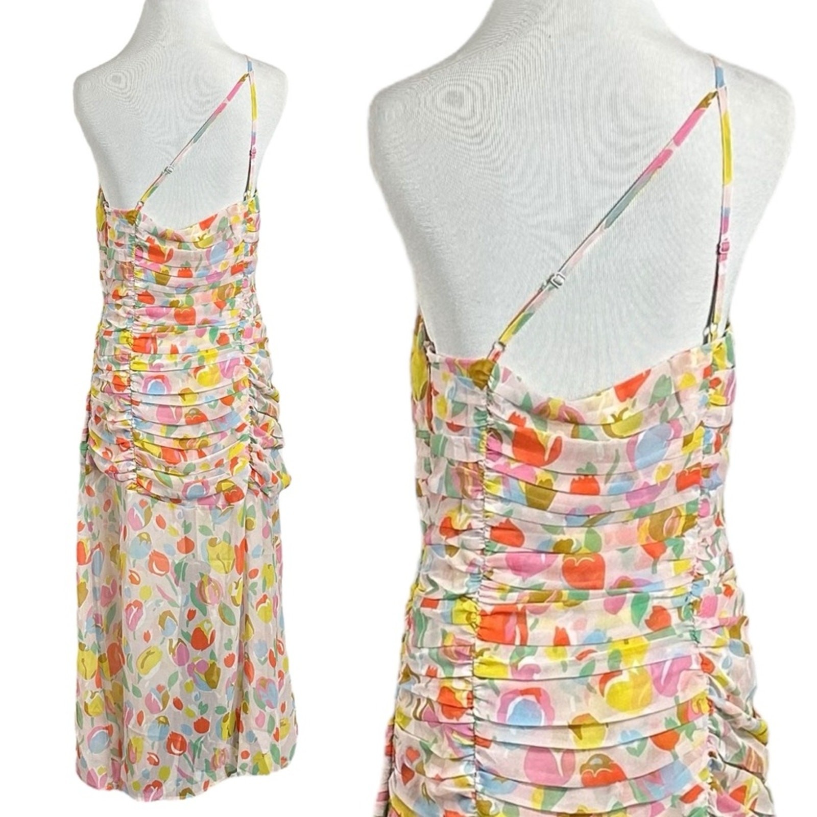 For Love & Lemons Desmona Floral Midi Dress Size Small NWT Dainty Coquette