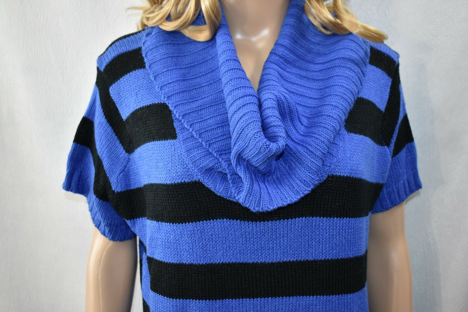 Sauci Dress Sweater Blue & Black Size Small Women’s