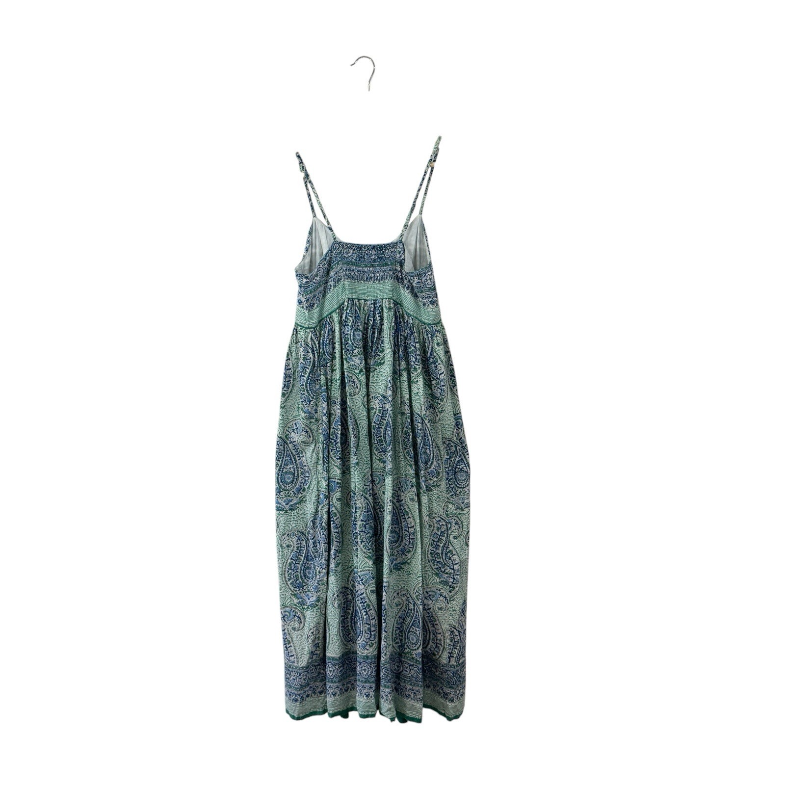 Anokhi Medium Maxi Dress Sleeveless Ethnic Hand Block Boho Cotton Womens READ