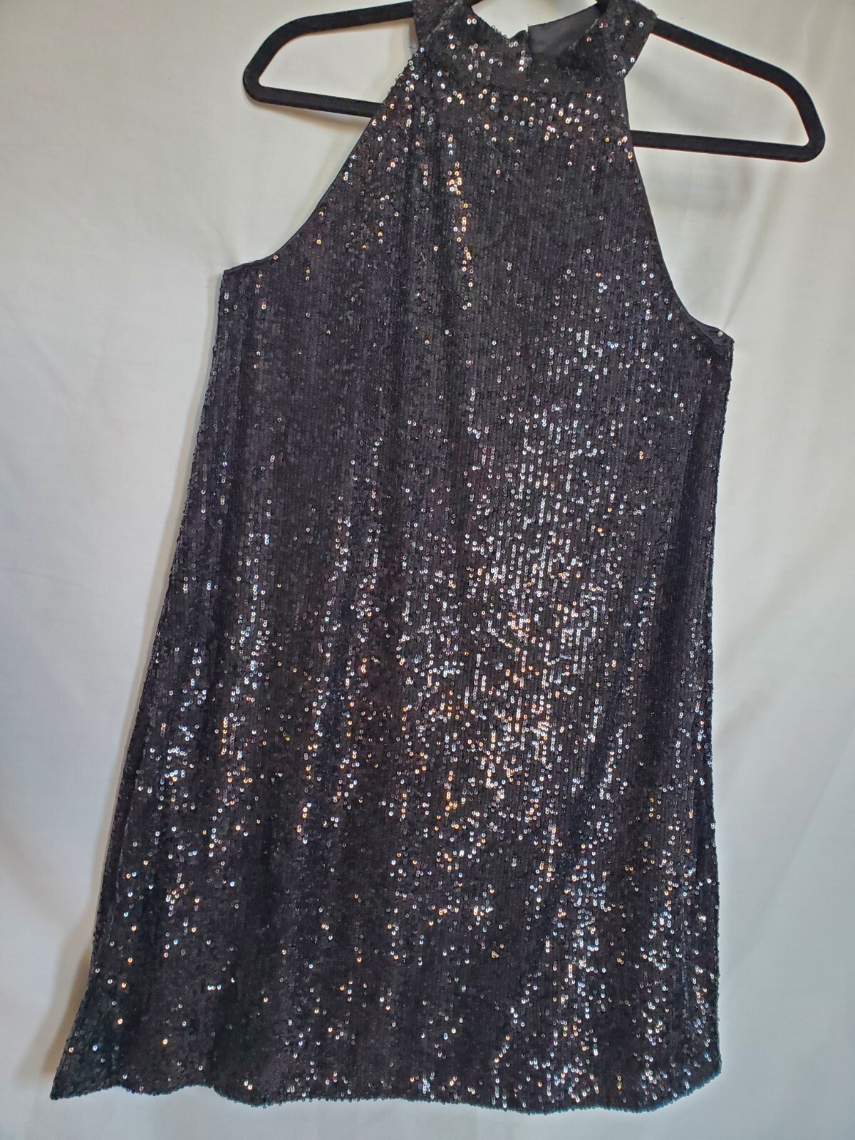 🎄CABLE & gauge🎄 Black Elegant Sequined Flare Cocktail/Party Dress Sz. Med. 🎊