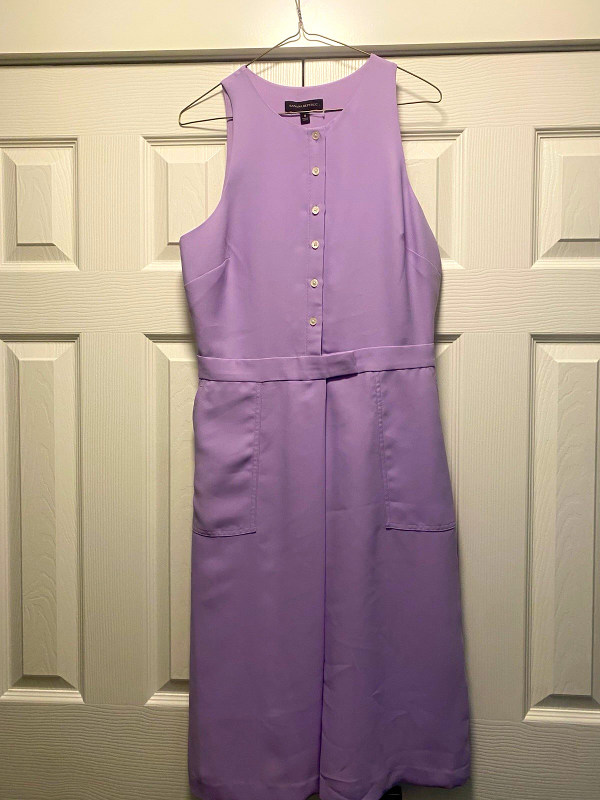 Banana Republic size 8 Purple Sleeveless Dress with Pockets