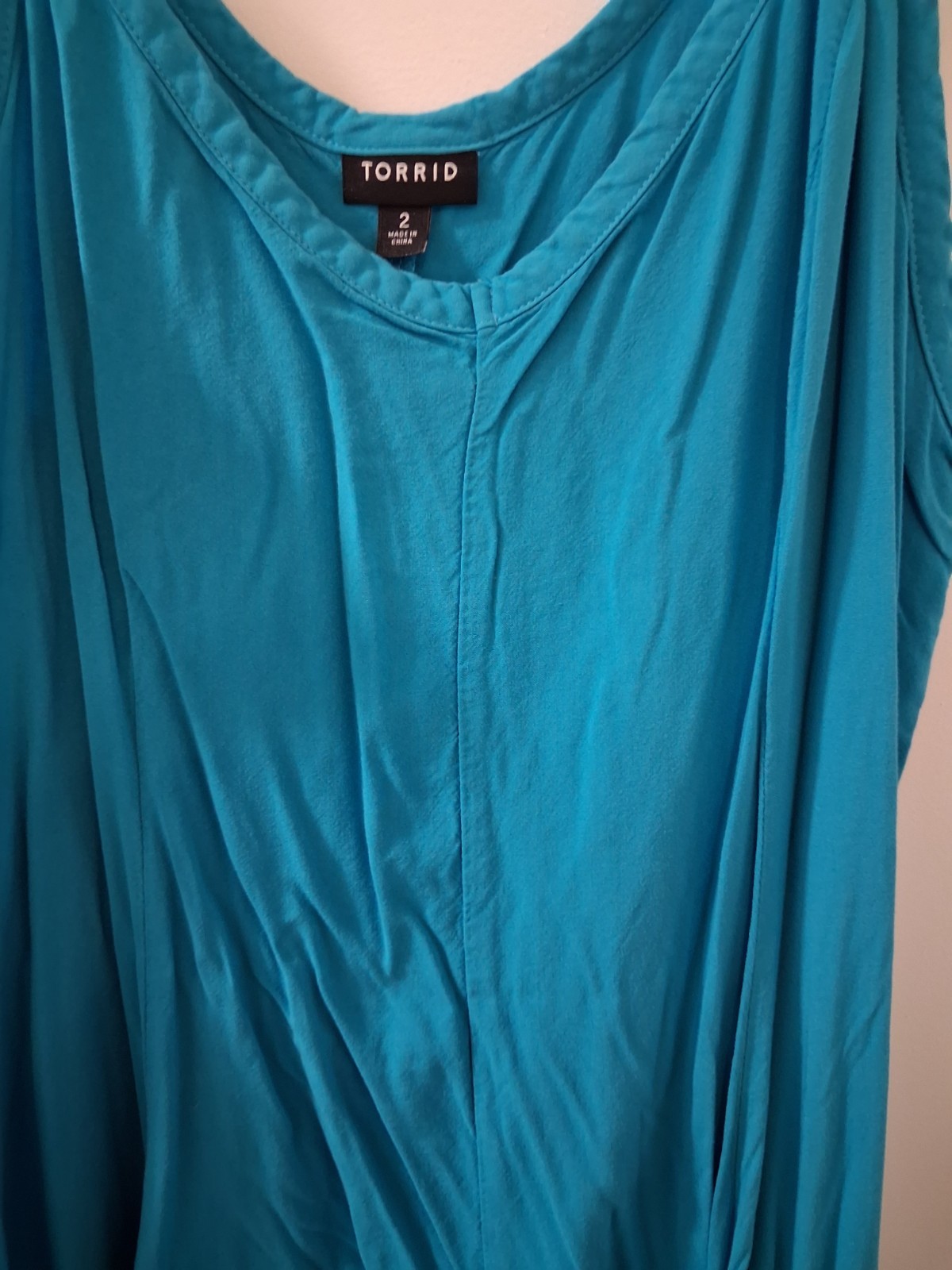 Torrid 2 Turquoise Sundress Great Condition! Ideal for a Beach or pool day!