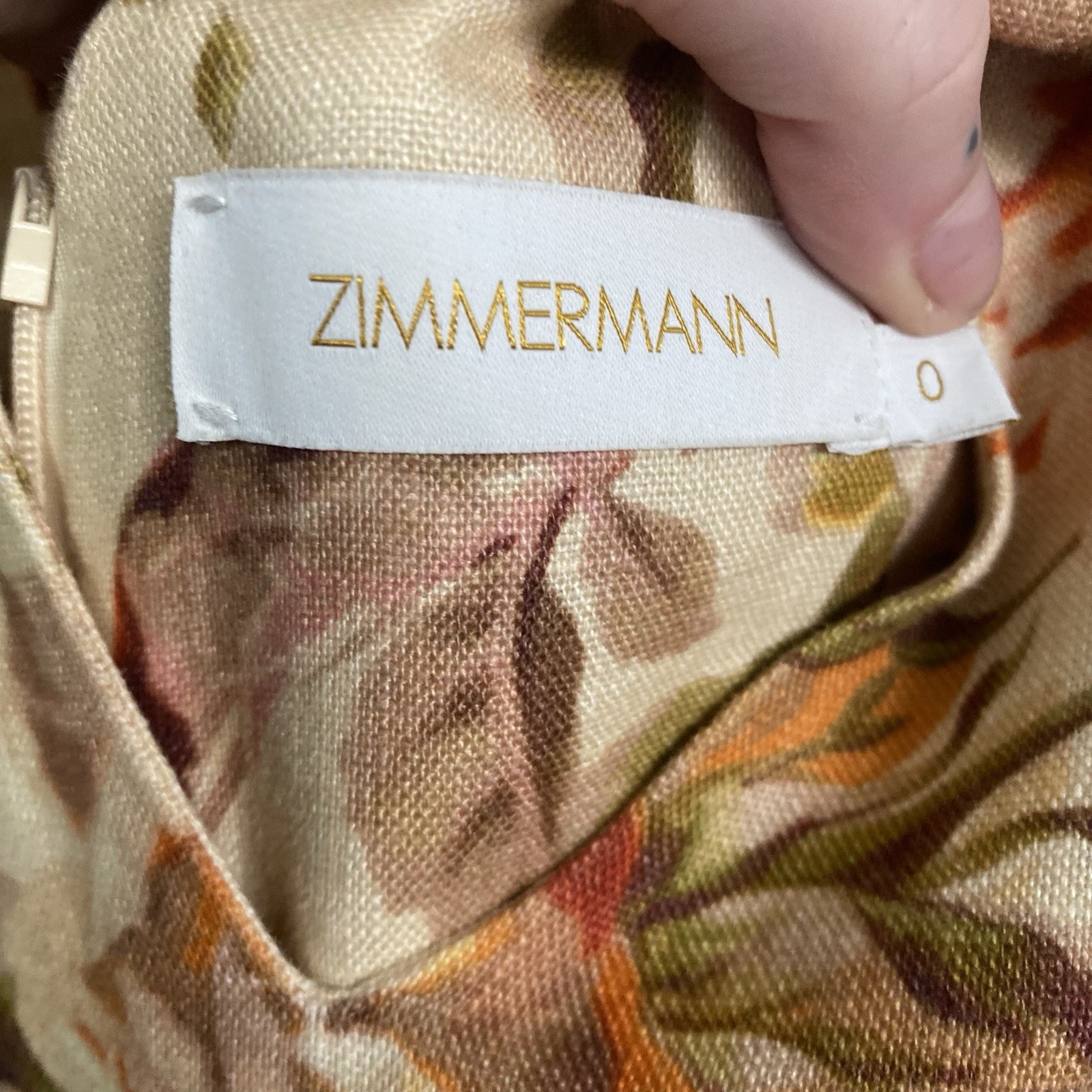 Zimmermann Resistance Dress Size 0 / AU 8 / US 4 Tie Mini Autumn Floral Linen