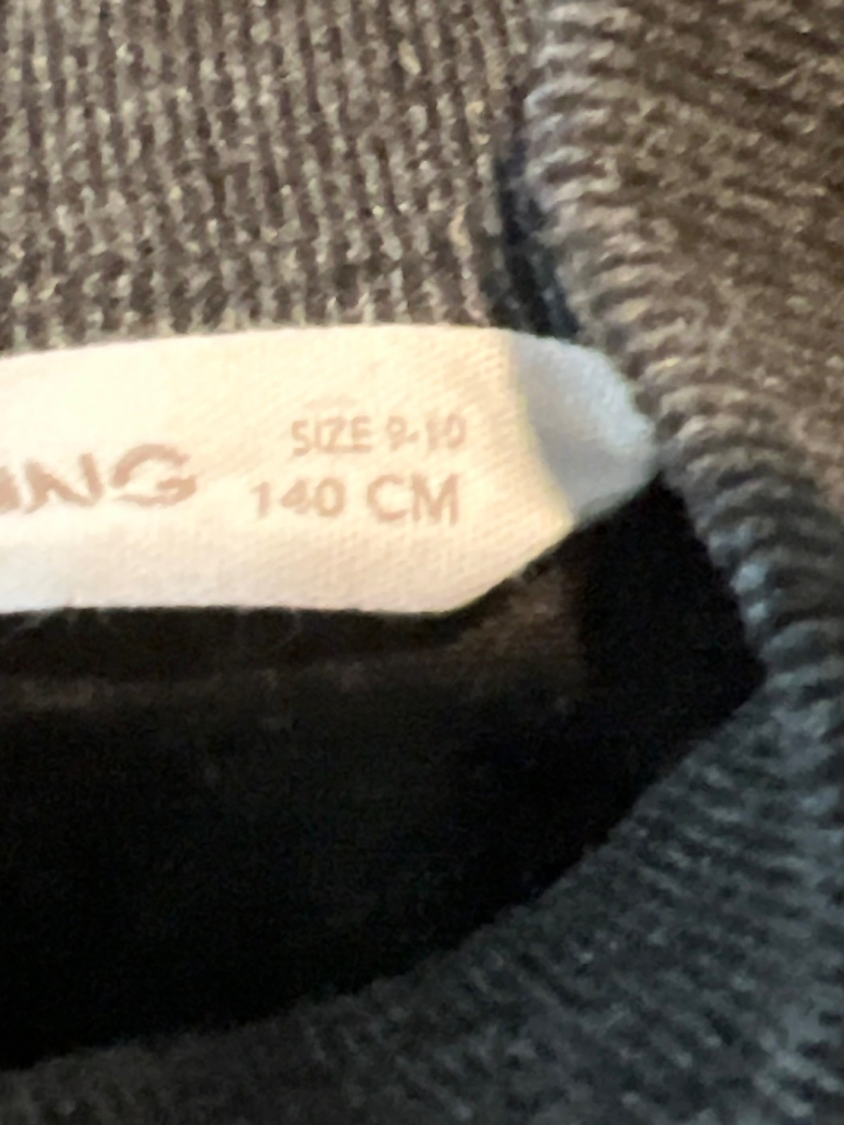 MNG Mango Grey Turtleneck Mock Neck A-Line Open Hem Ribbed Dress Size 9-10