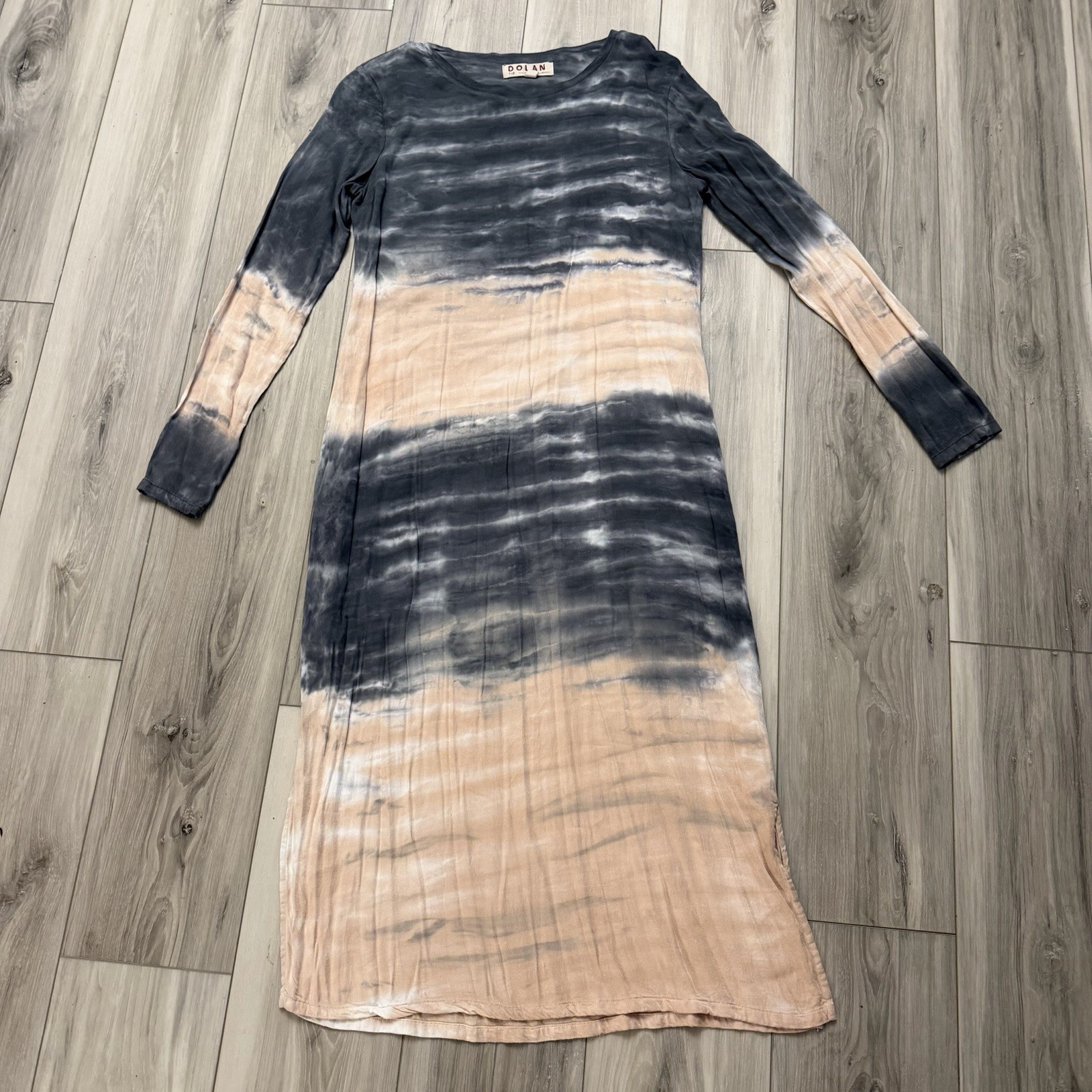 Anthropologie Dolan Left Coast Collection Dress Size S Trina Tie-Dye Midi Knit