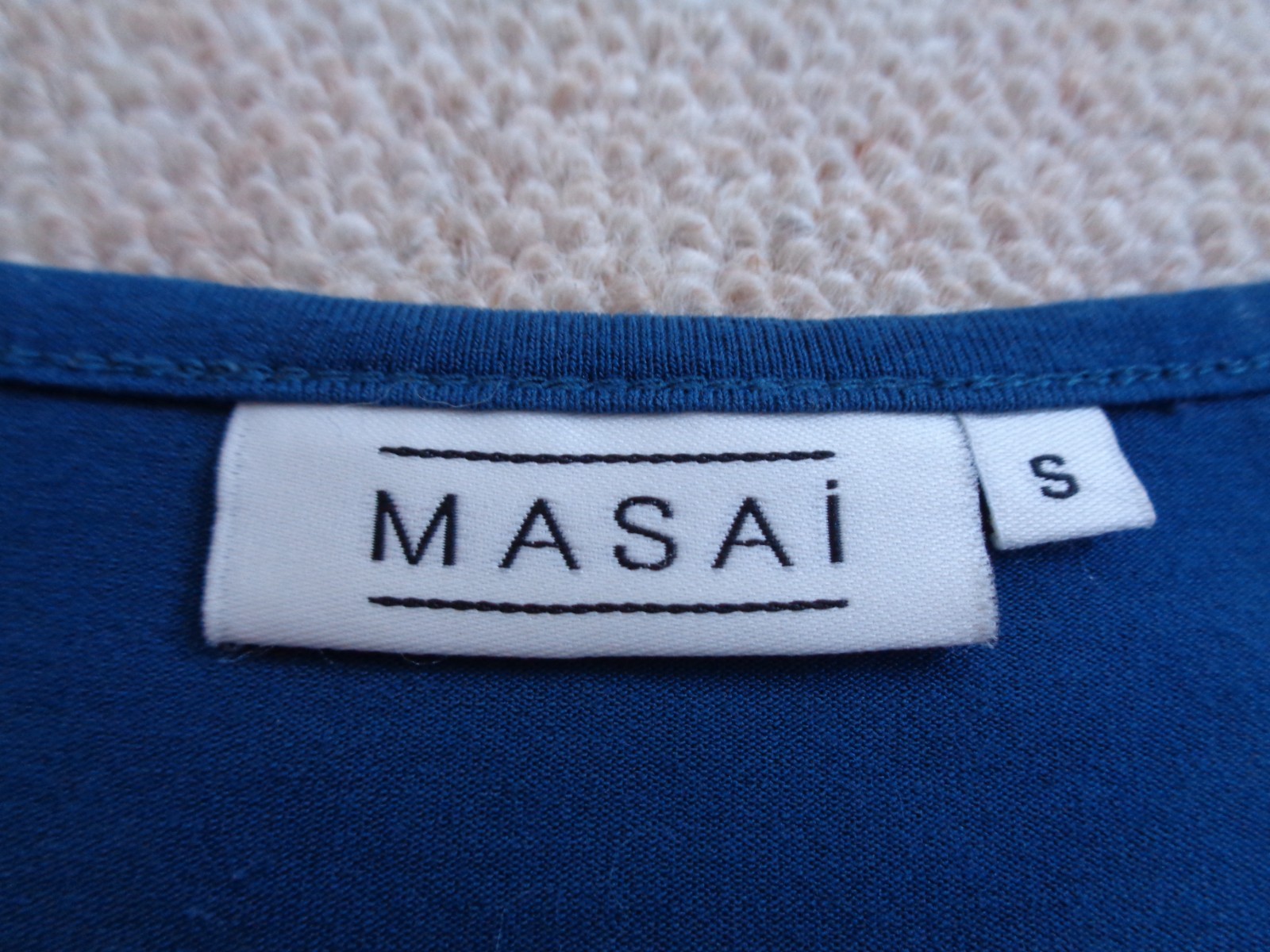 MASAI Blue Jersey Dress with Pockets Size 10 to 12 approx casual shot mini